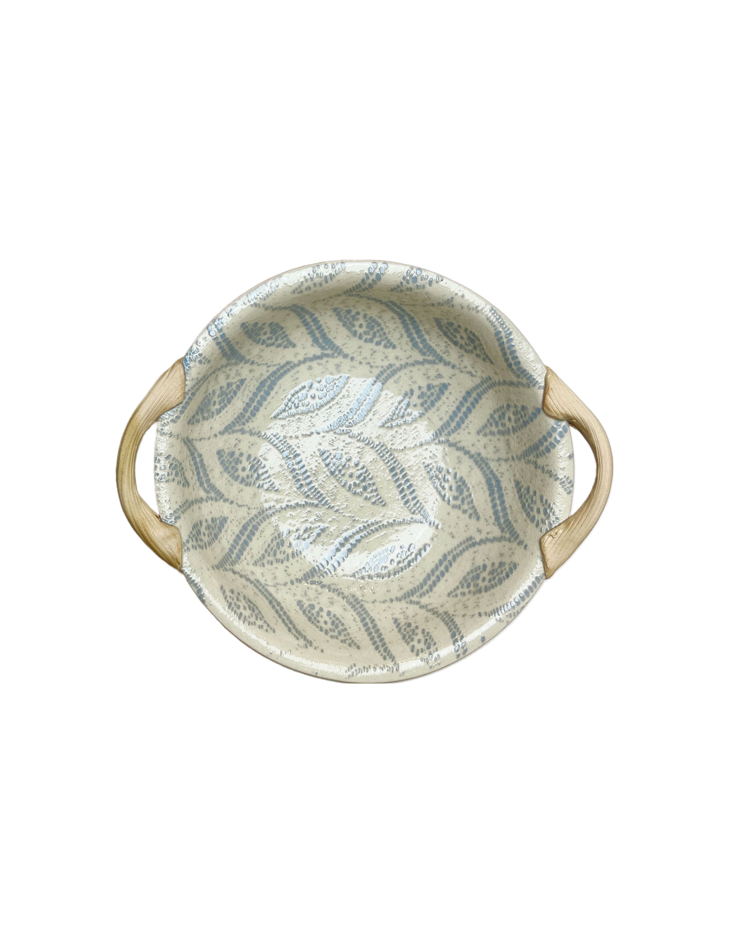Vegetable Bowl w/ Handle - Opal Paisley