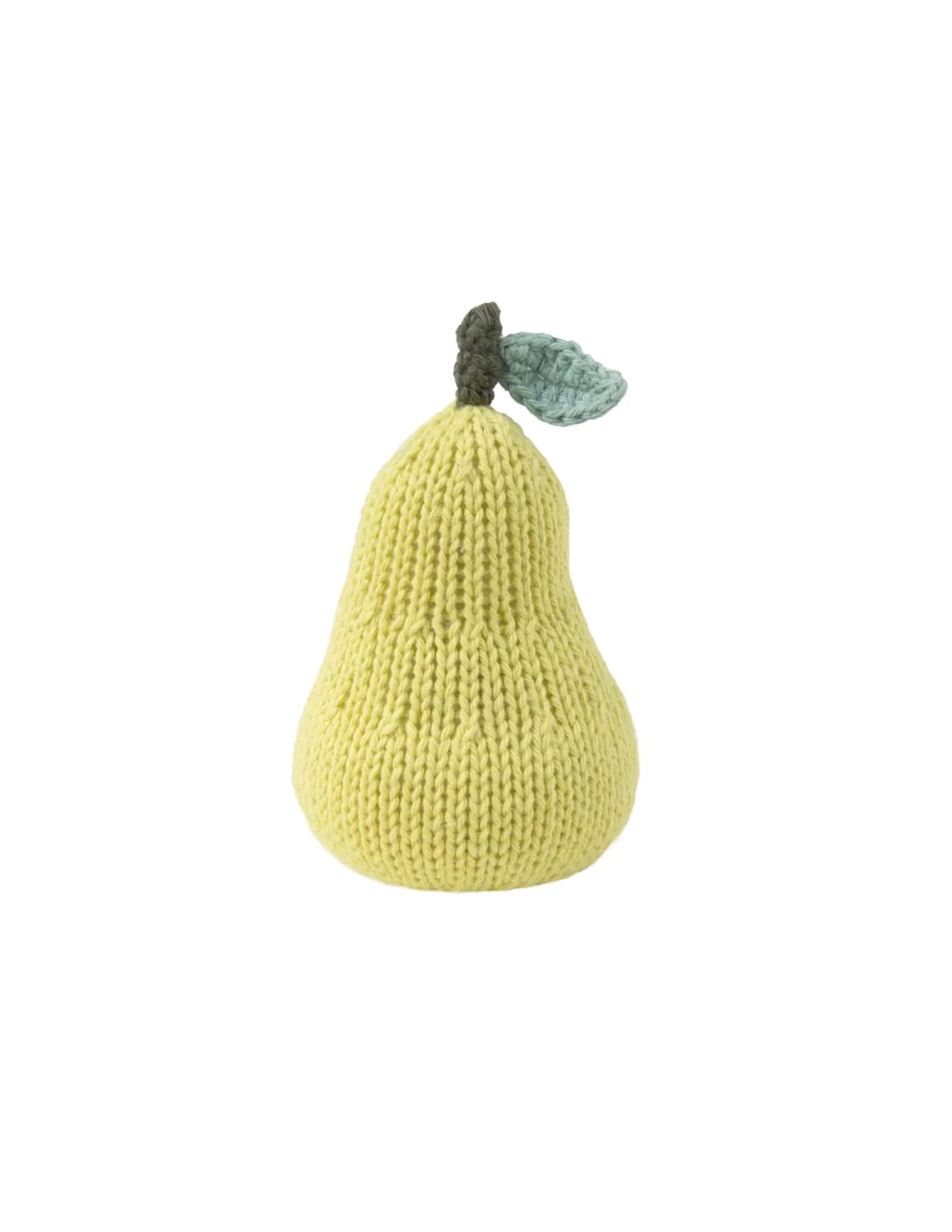 Pear Knit Rattle