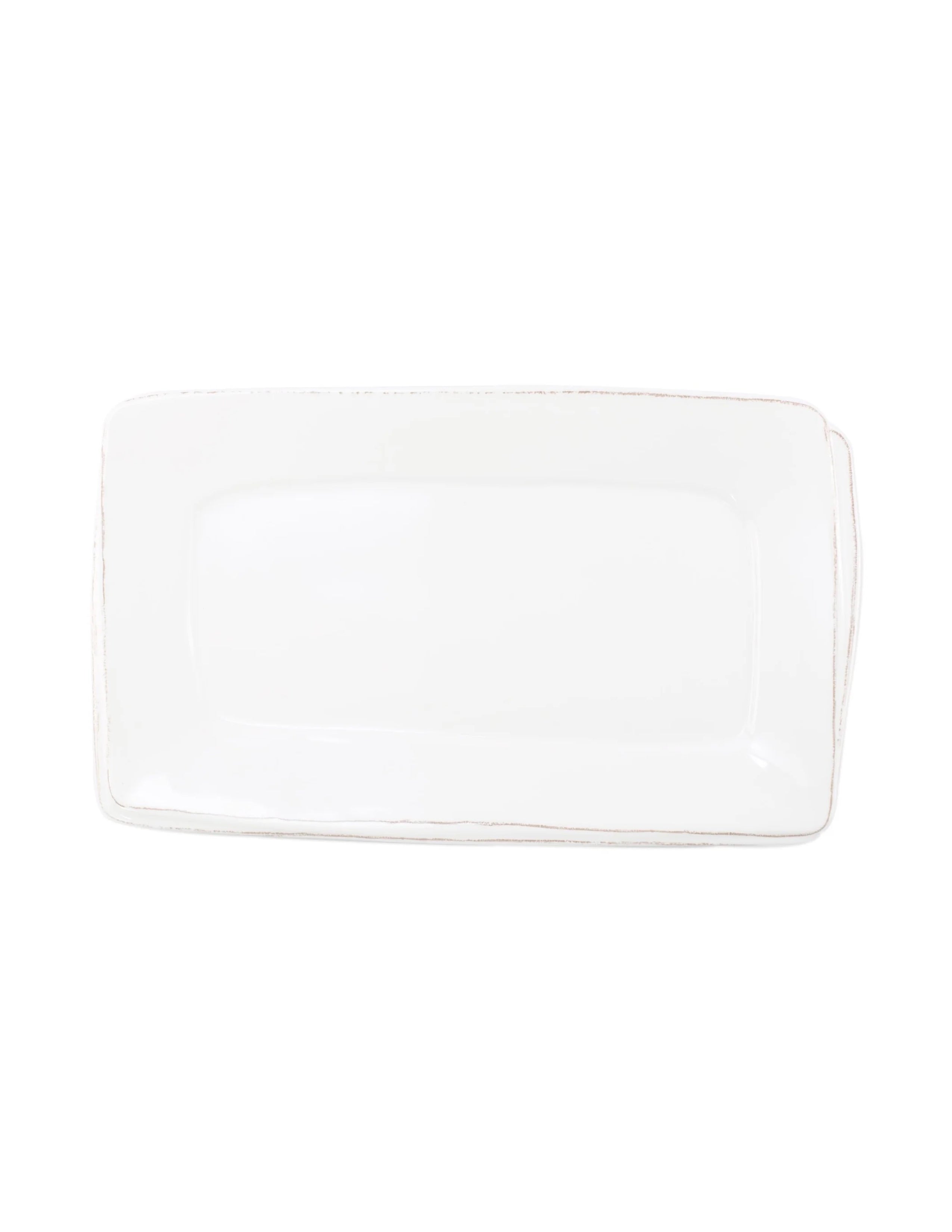 Lastra White Melamine Rectangular Platter