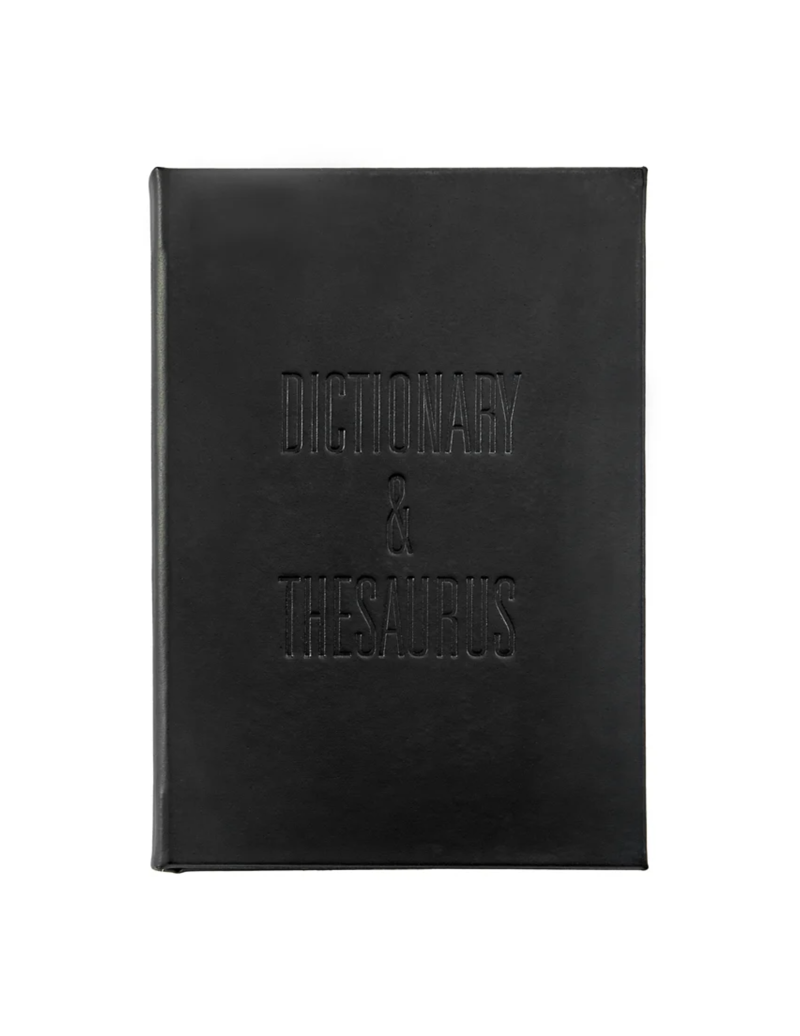 Leather Edition Websters Dictionary Thesaurus - Black