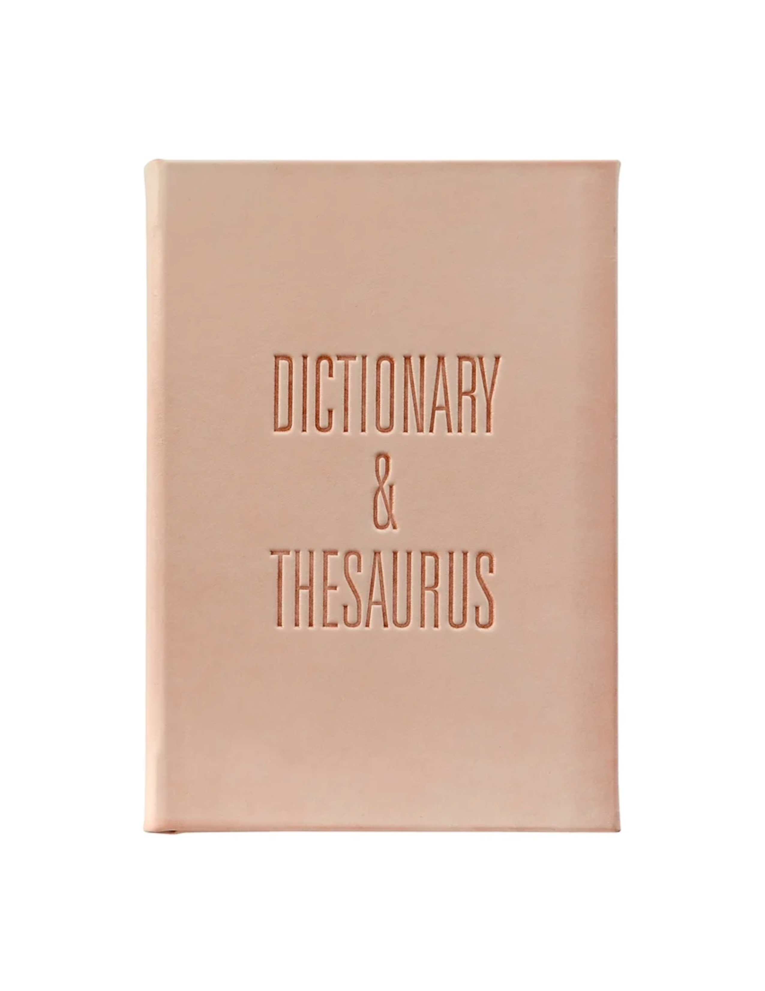 Leather Edition Websters Dictionary Thesaurus - Natural