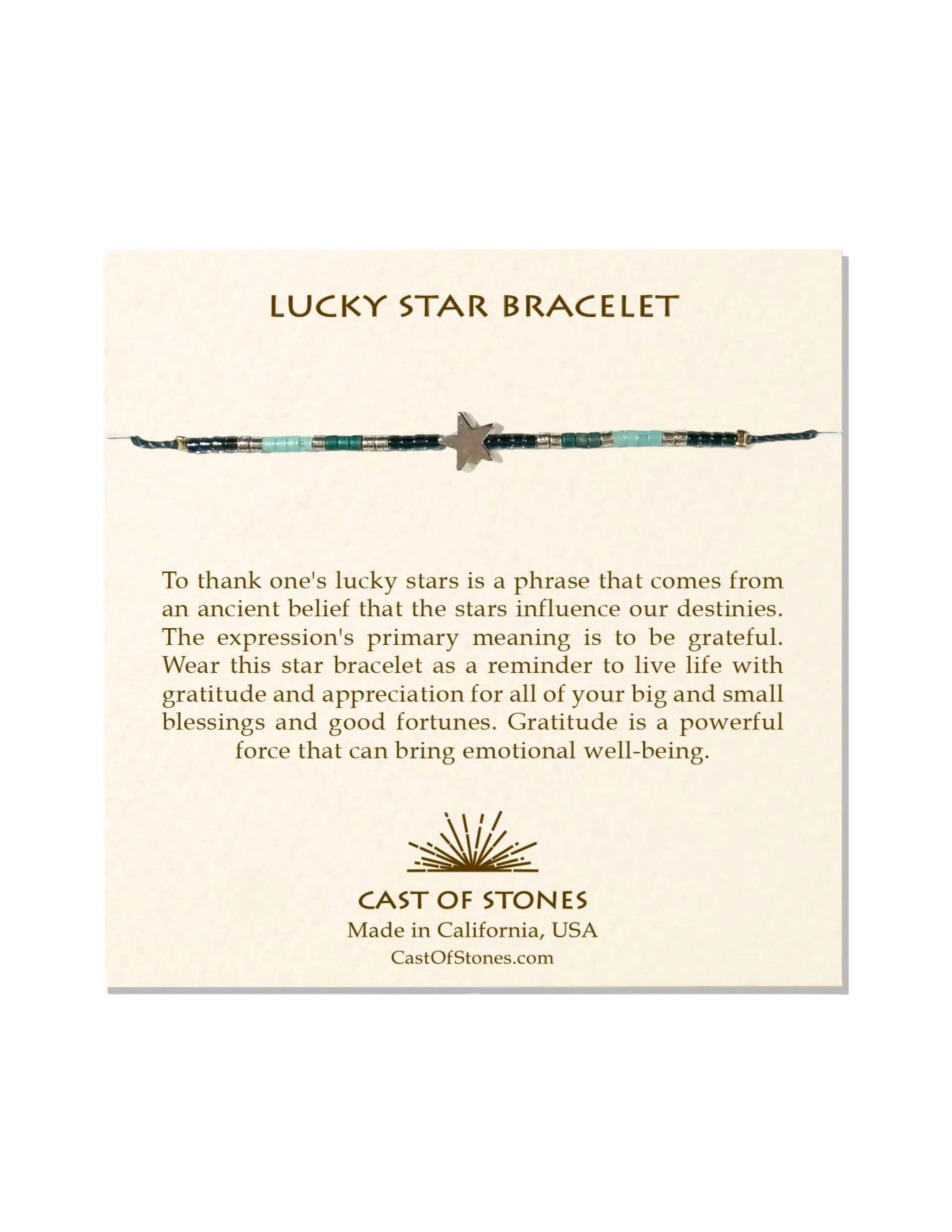 Lucky Starts Bracelet - Silver/Blue
