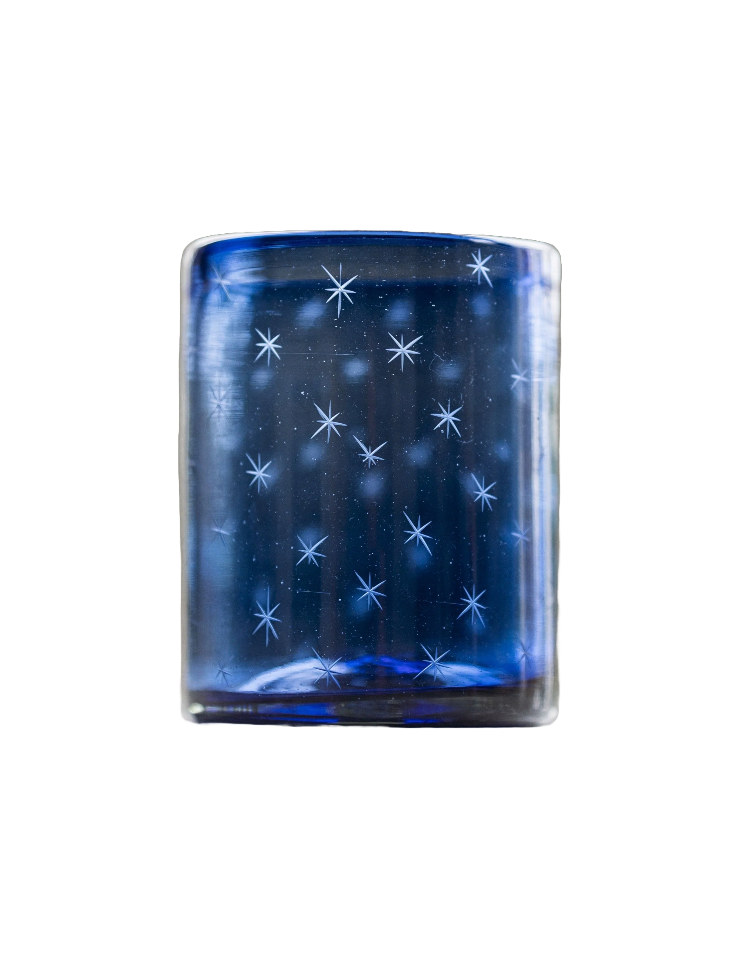 Starry Night Rocks Glass Set of 4 - Blue