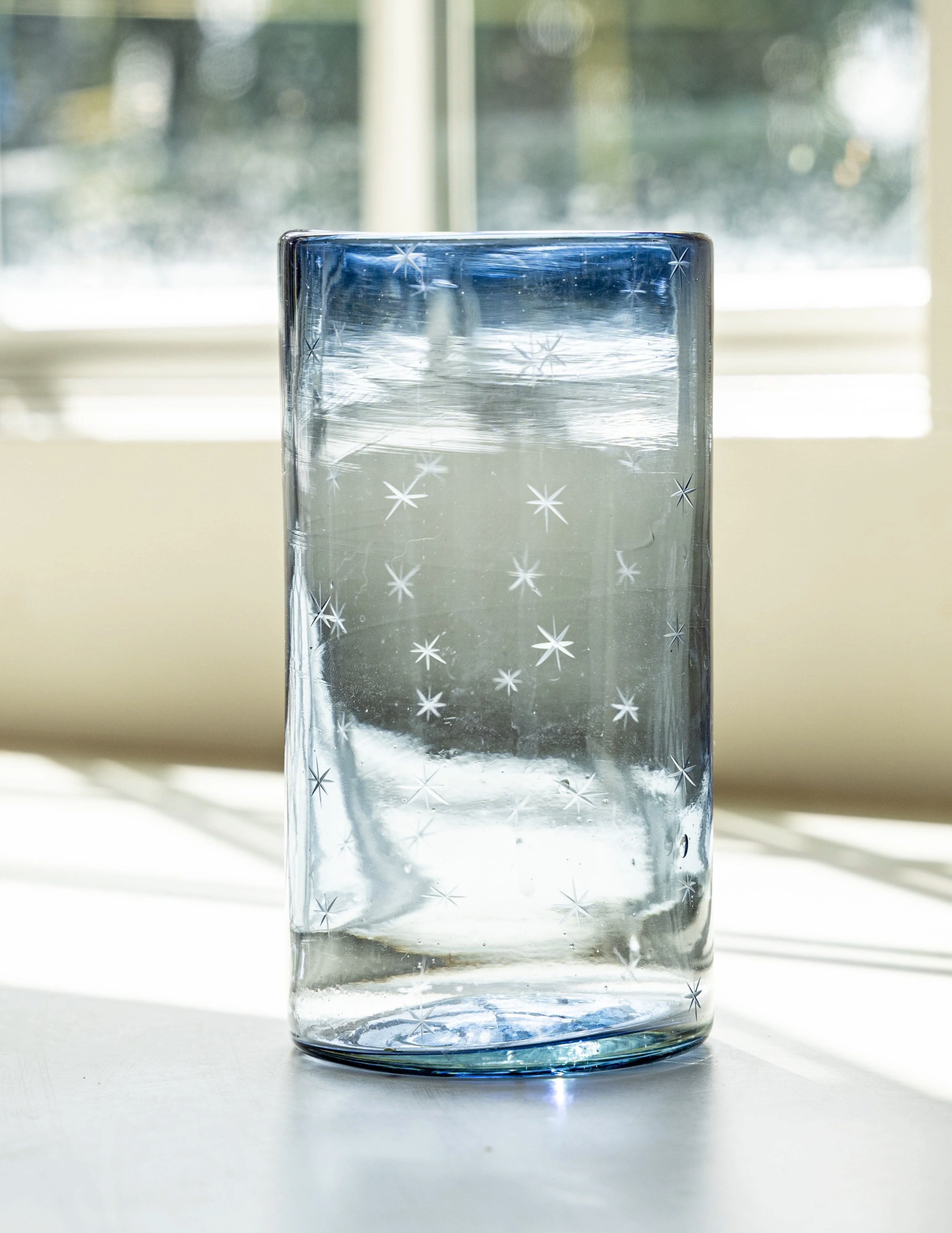 Starry Night Water Glass Set of 4 - Blue