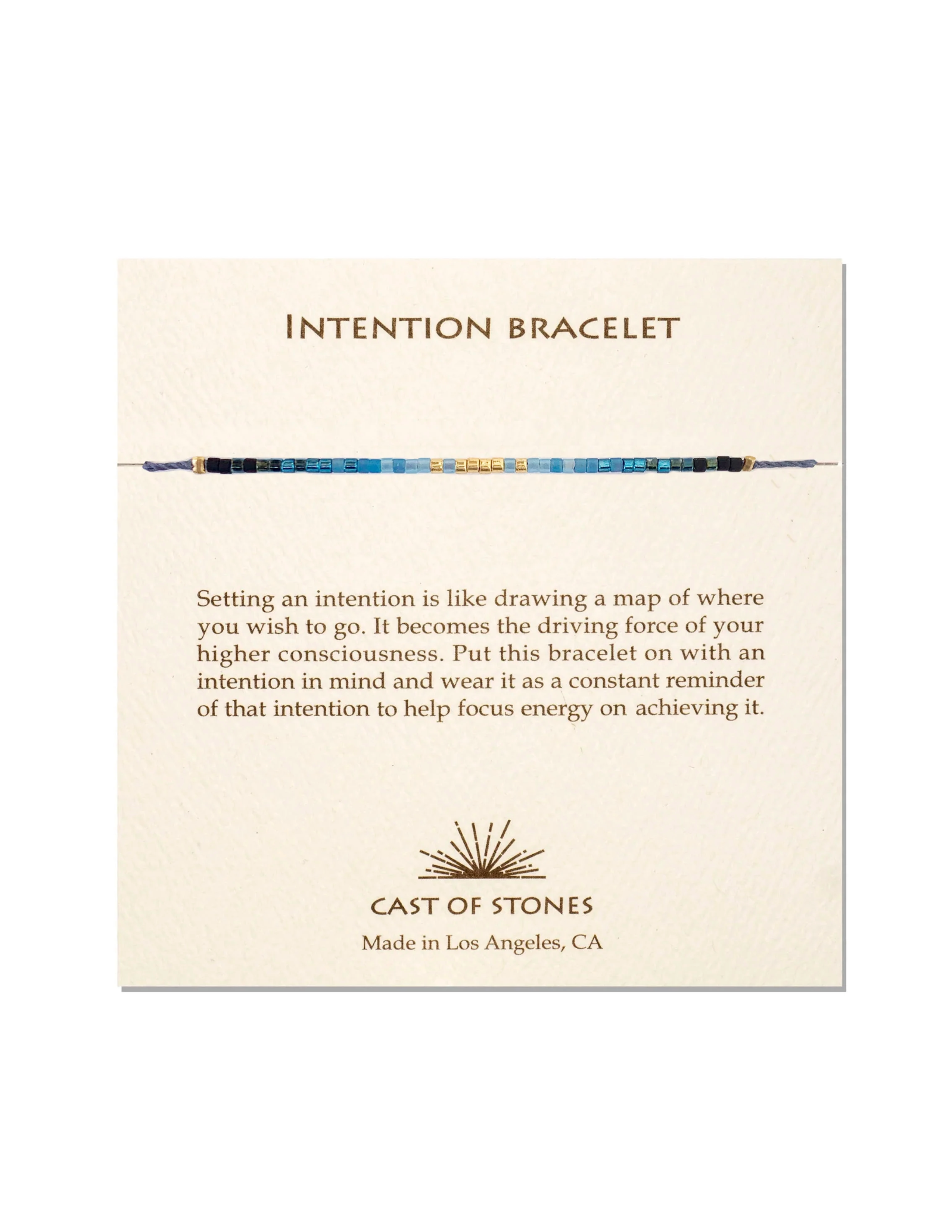 Intention Bracelet - Radiant Blue