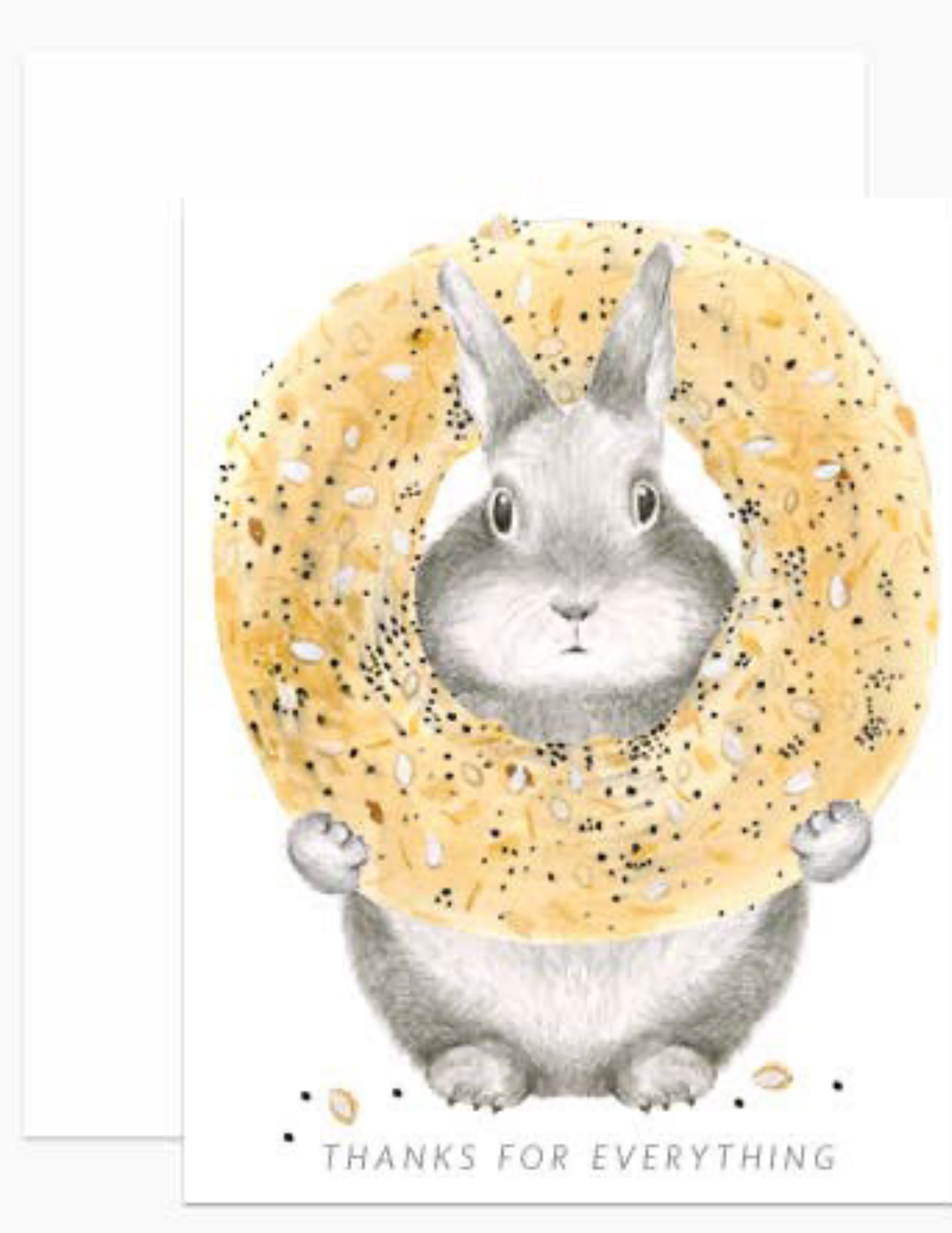 Everything Bagel Bunny Card