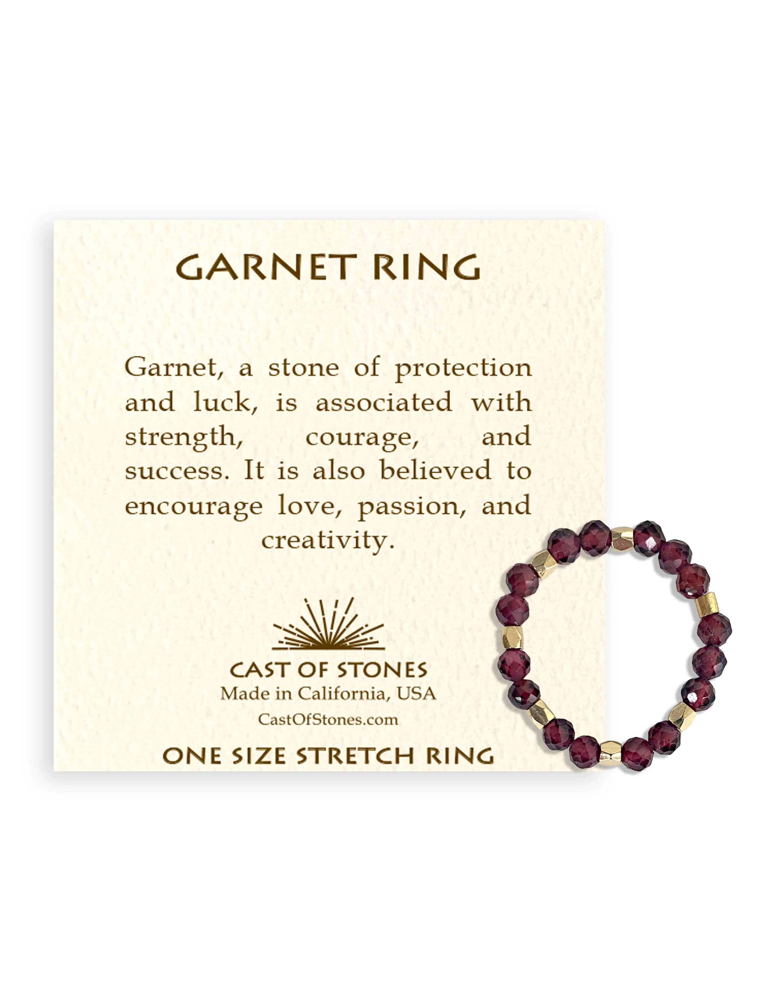 Gemstone Ring - Garnet