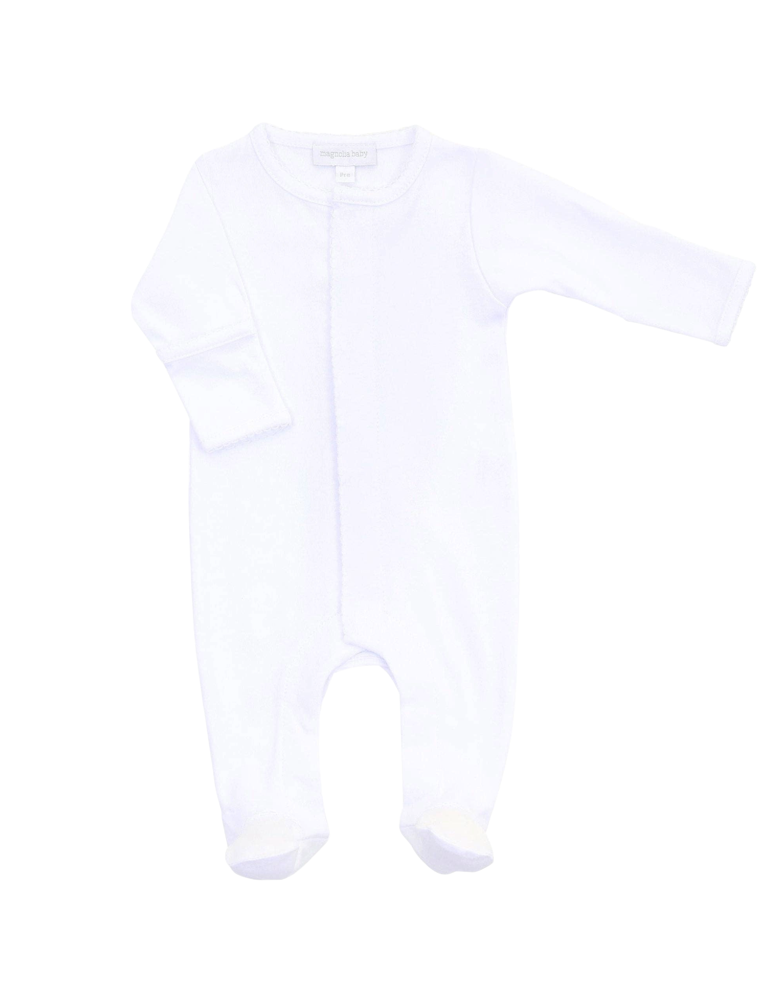 Essentials Trim Footie - White