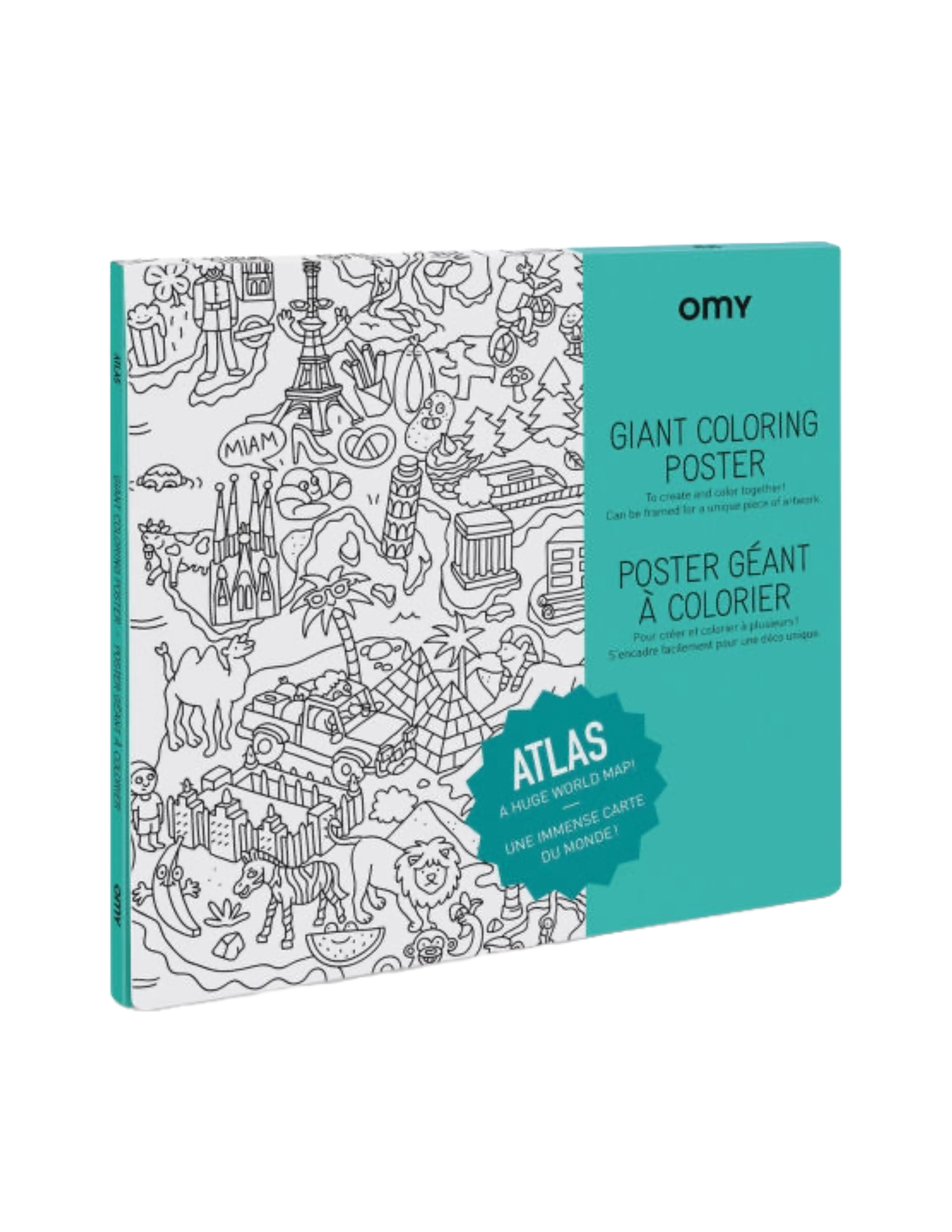 Giant Coloring Poster - Atlas