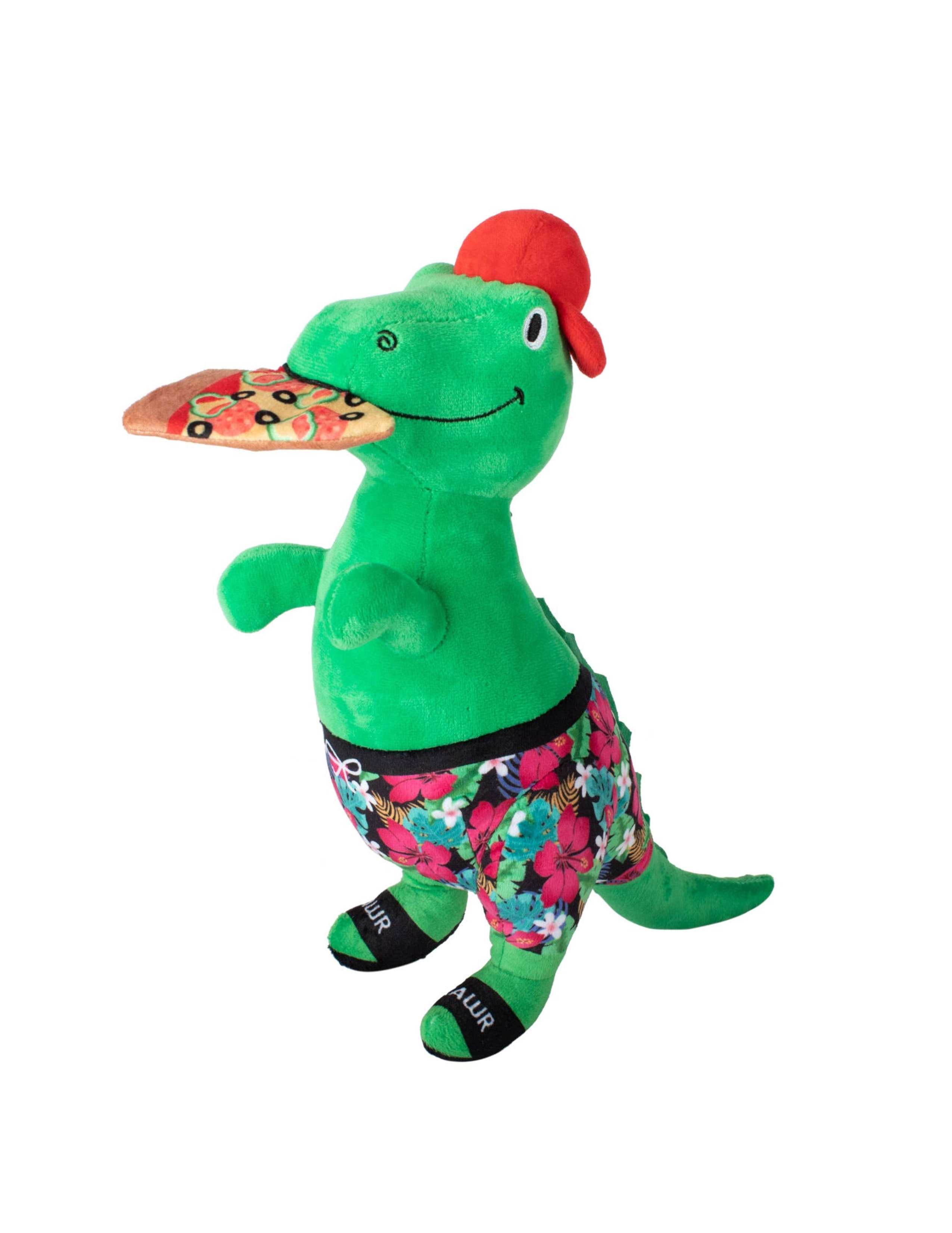 Pizzasaurus Rex Plush Dog Toy