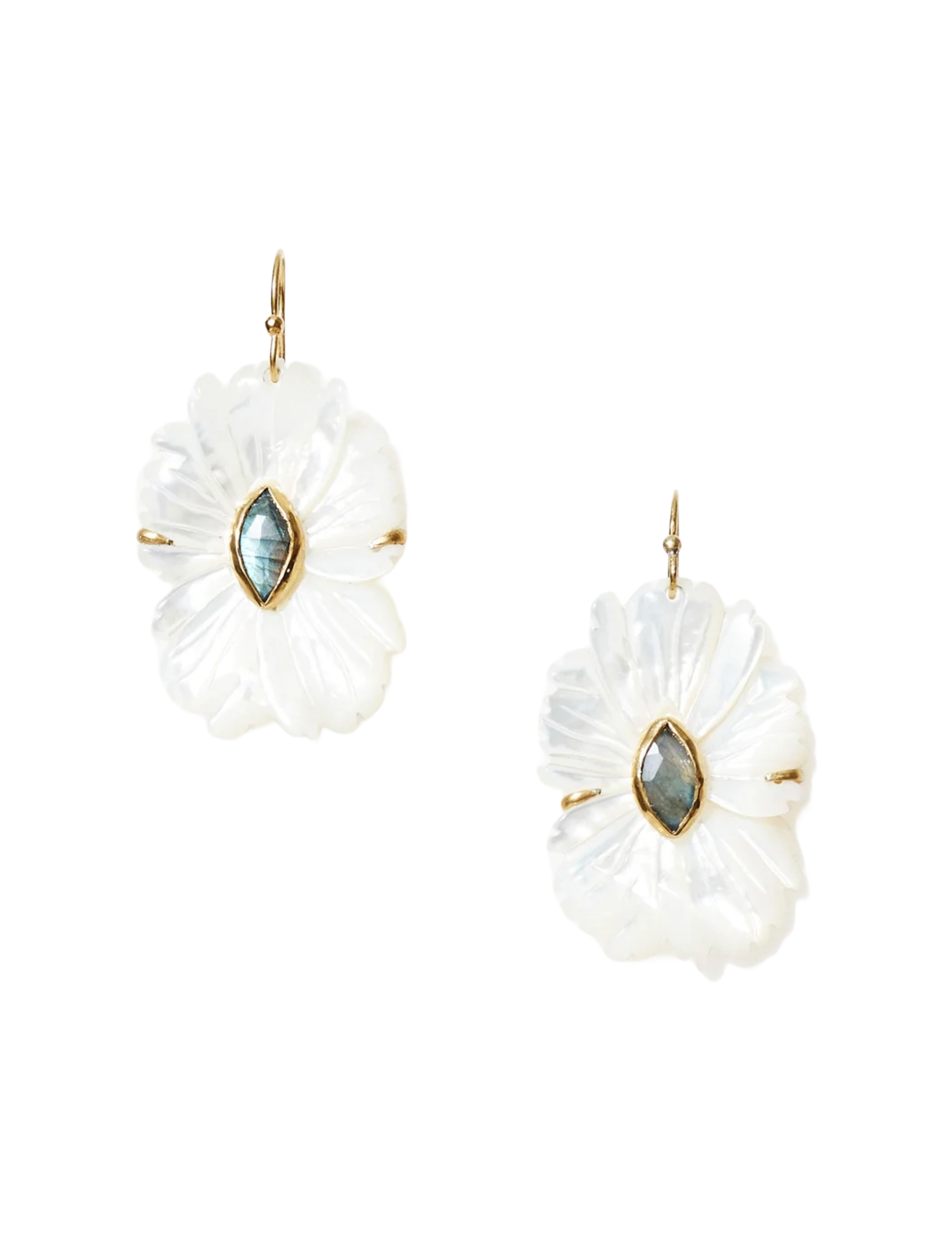 Magnolia Earring - White MOP Mix