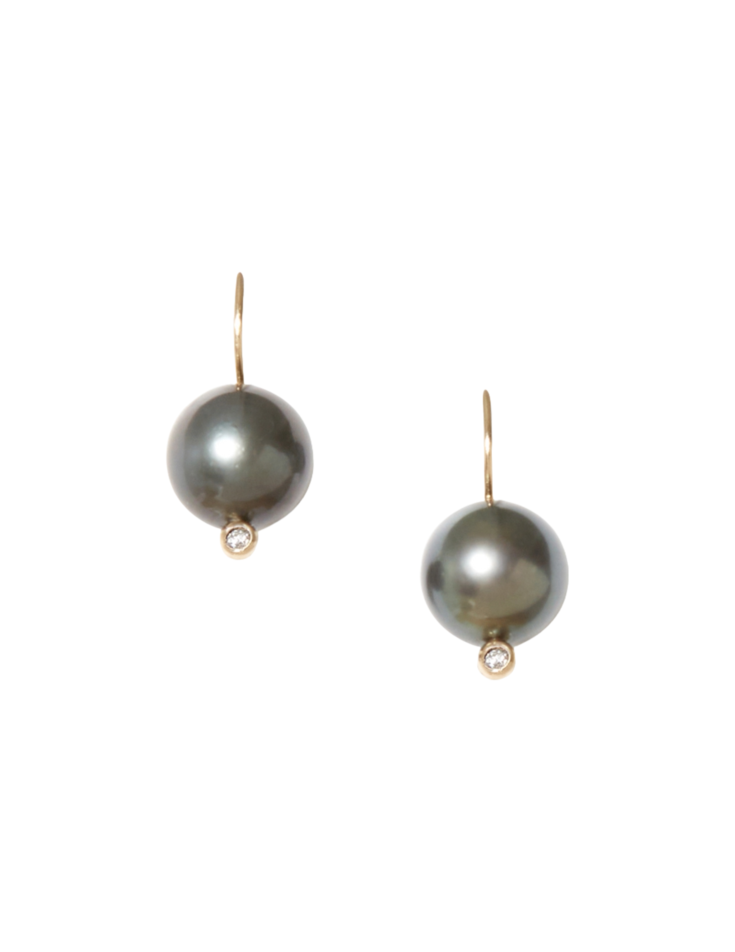 14K Kaia Black Pearl Earring