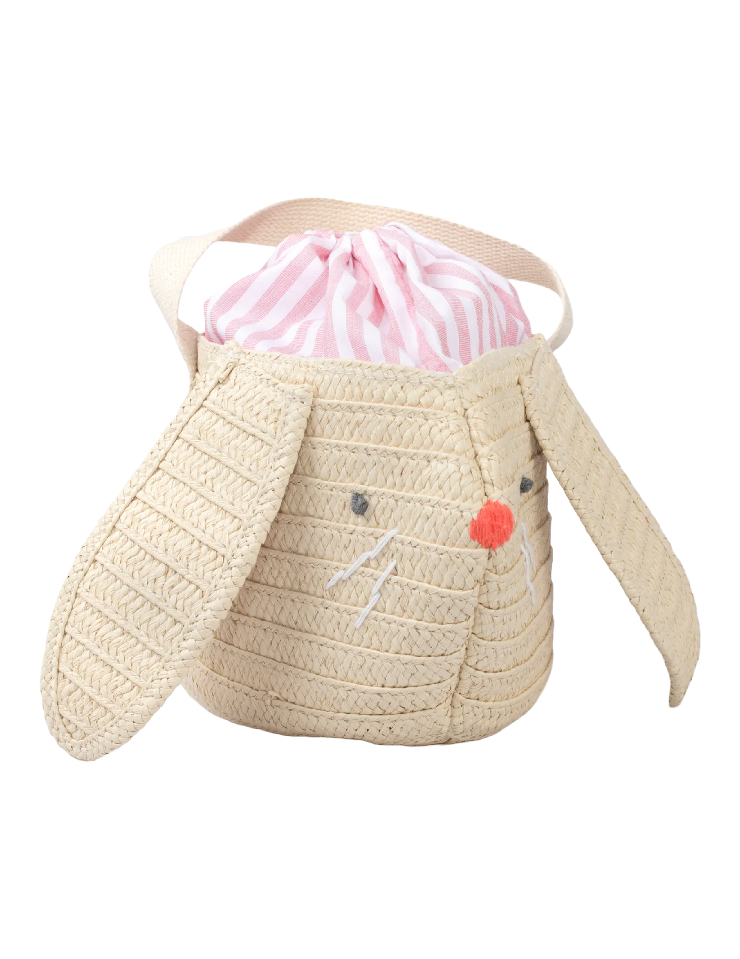 Stripey Bunny Basket Bag