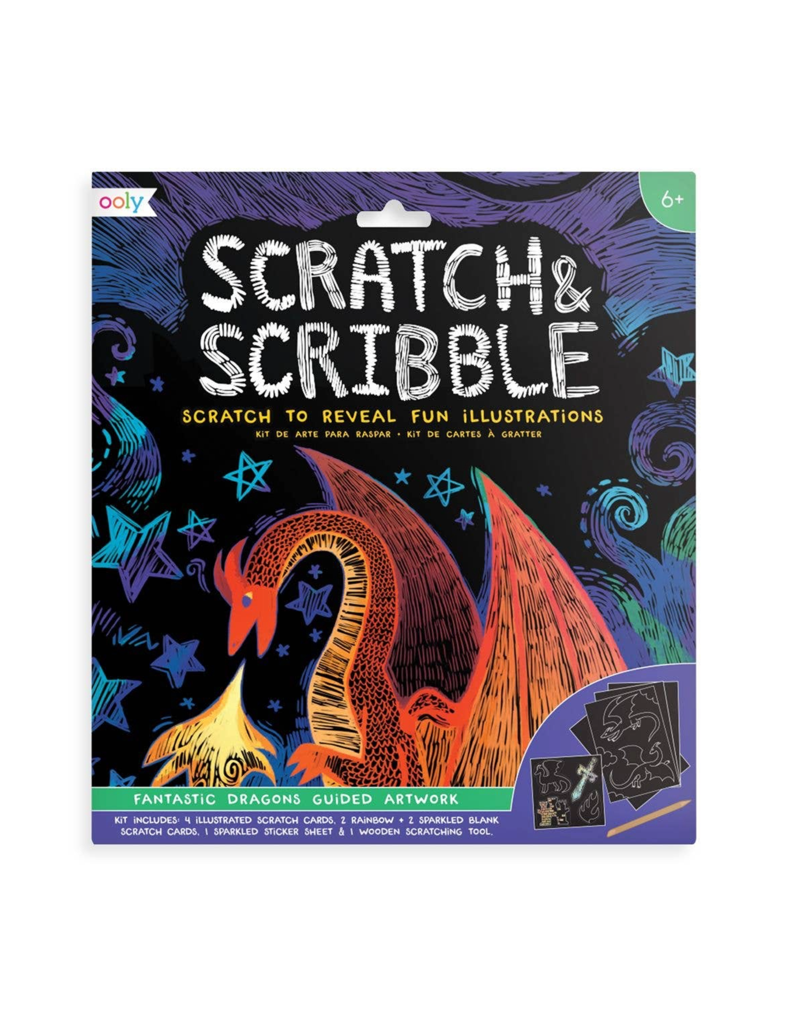 Scratch & Scribble - Fantastic Dragons