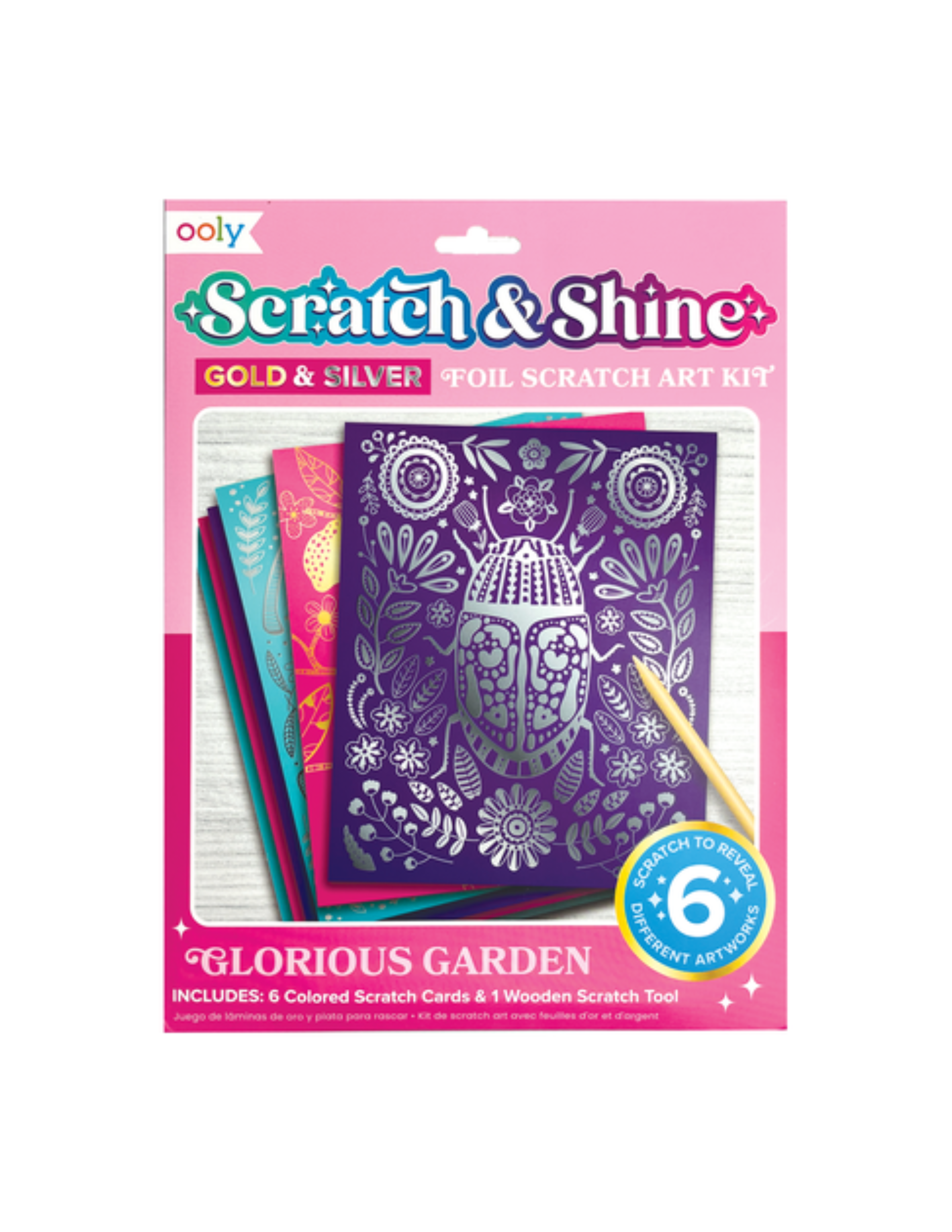 Scratch & Shine Scratch Cards - Glorious Garden