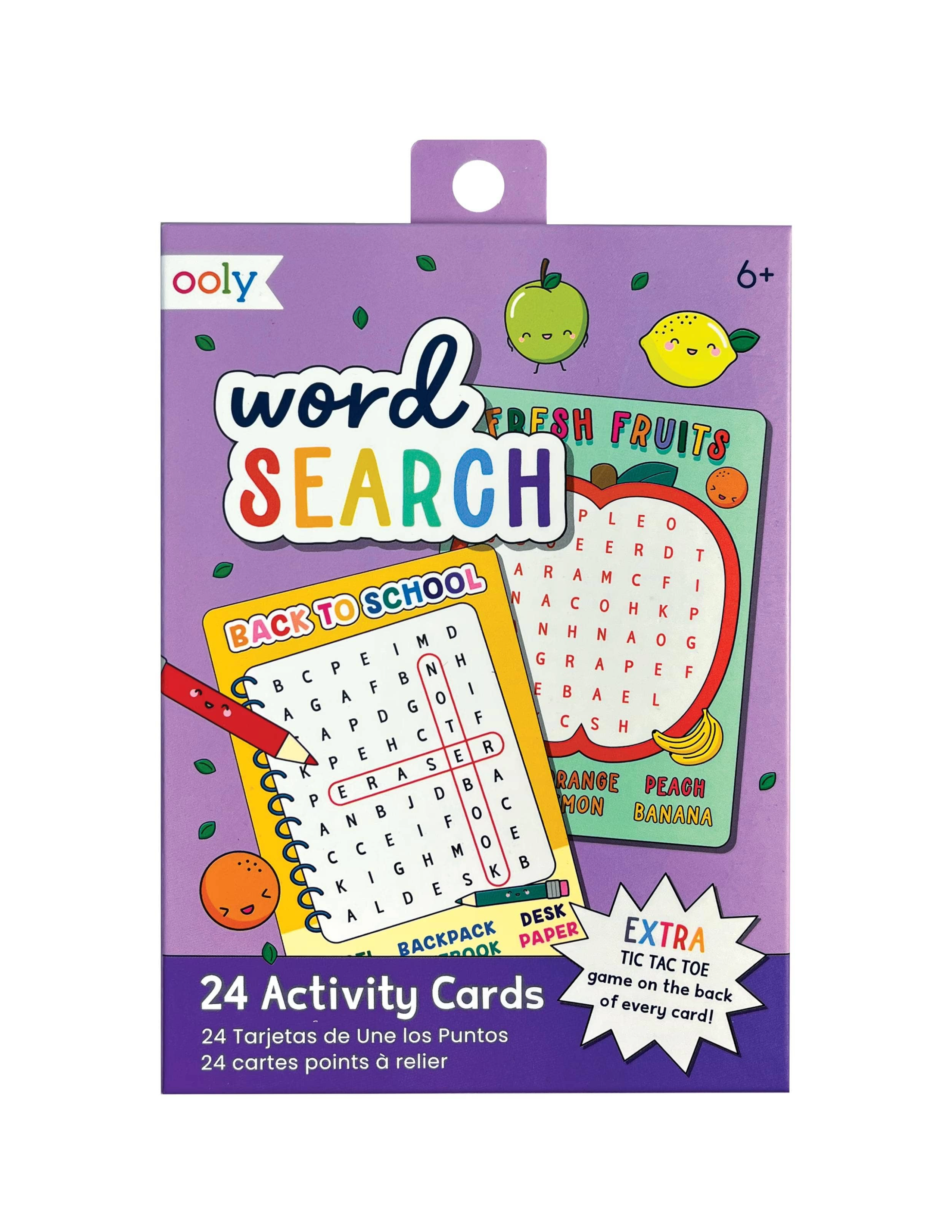 Word Search Activity Cards