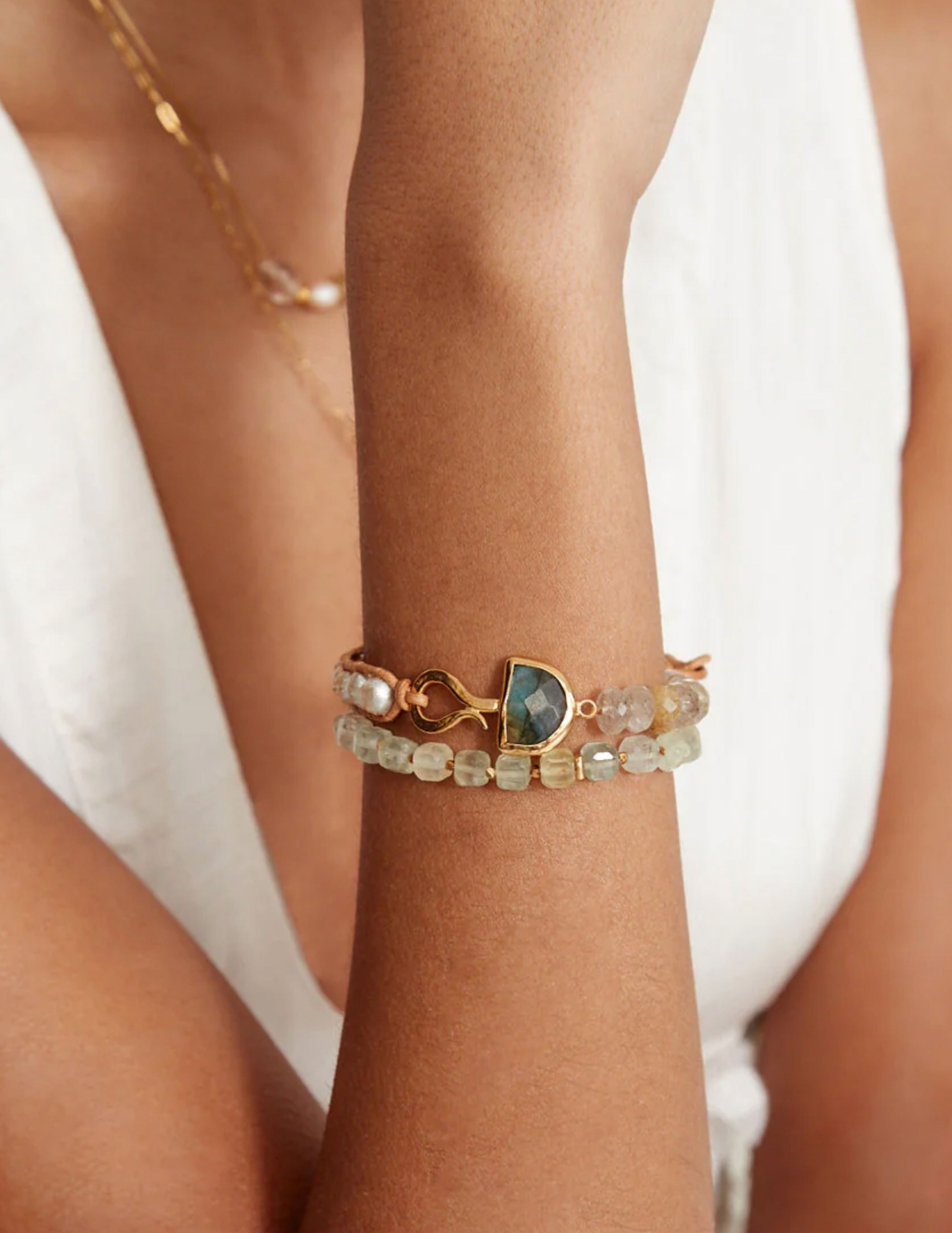 Luna Single Wrap Bracelet - Natural Mix