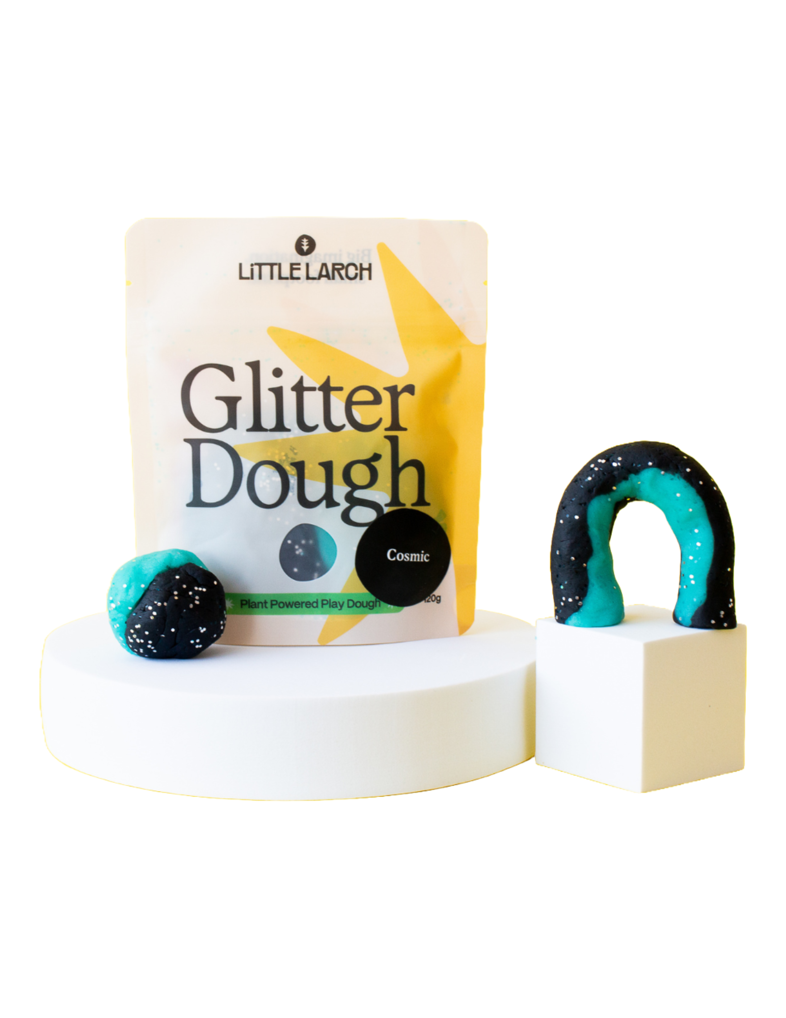 Natural Glitter Play Dough - Cosmic