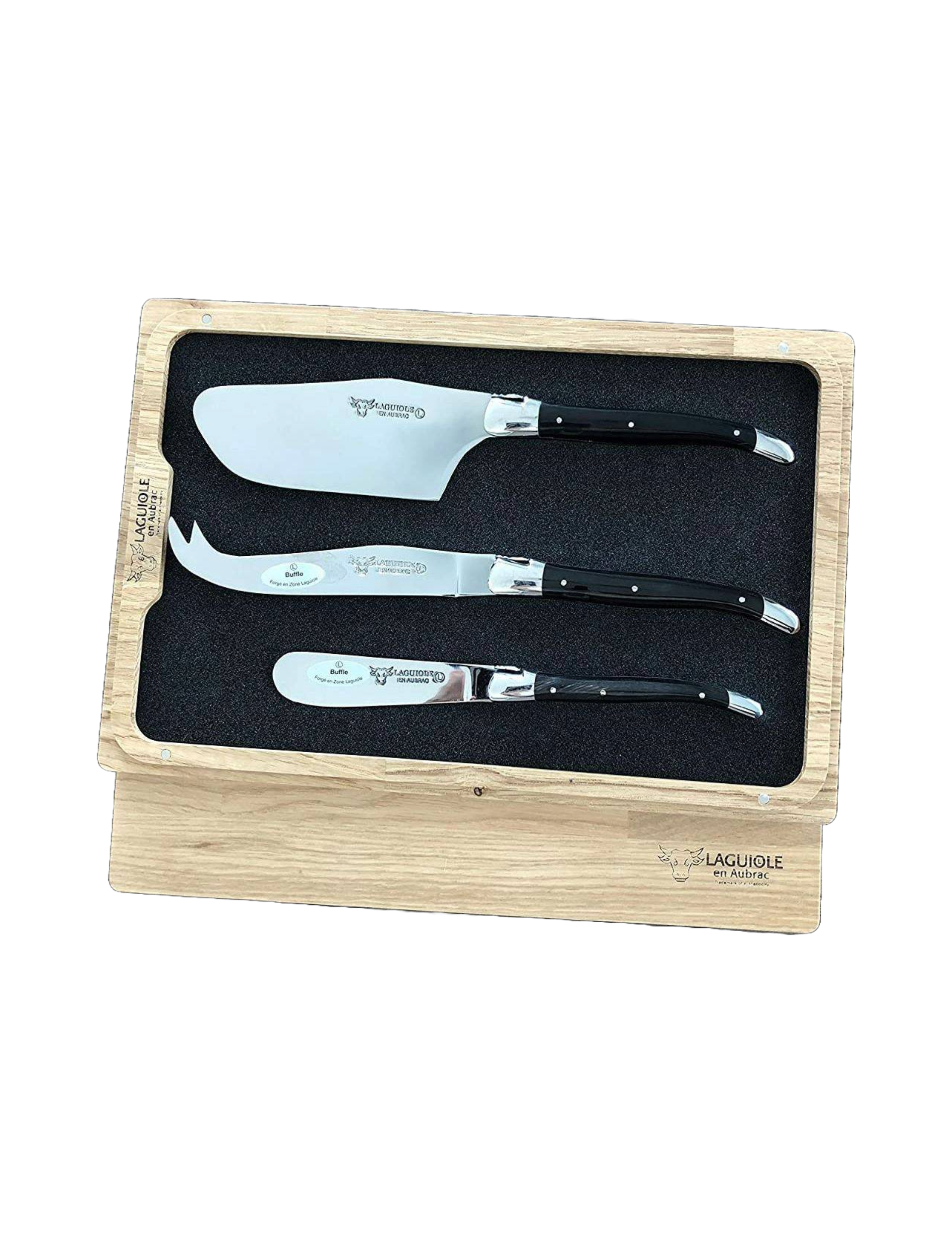 Laguiole Cheese Knives - Water Buffalo Horn