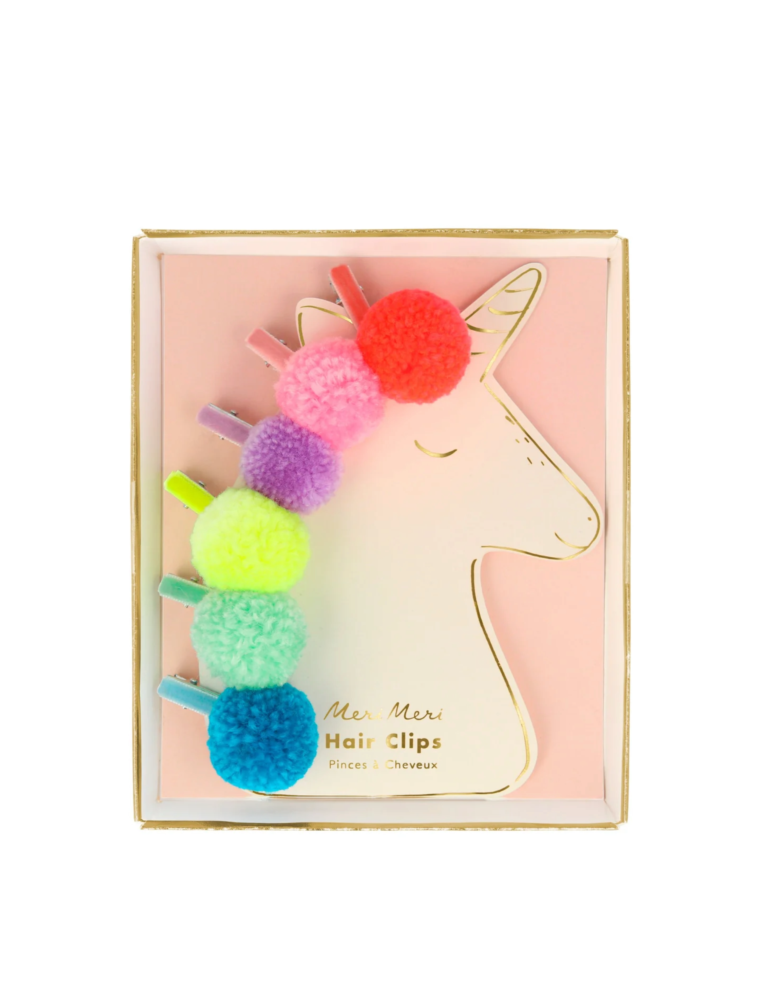 PomPom Unicorn Hair Clips