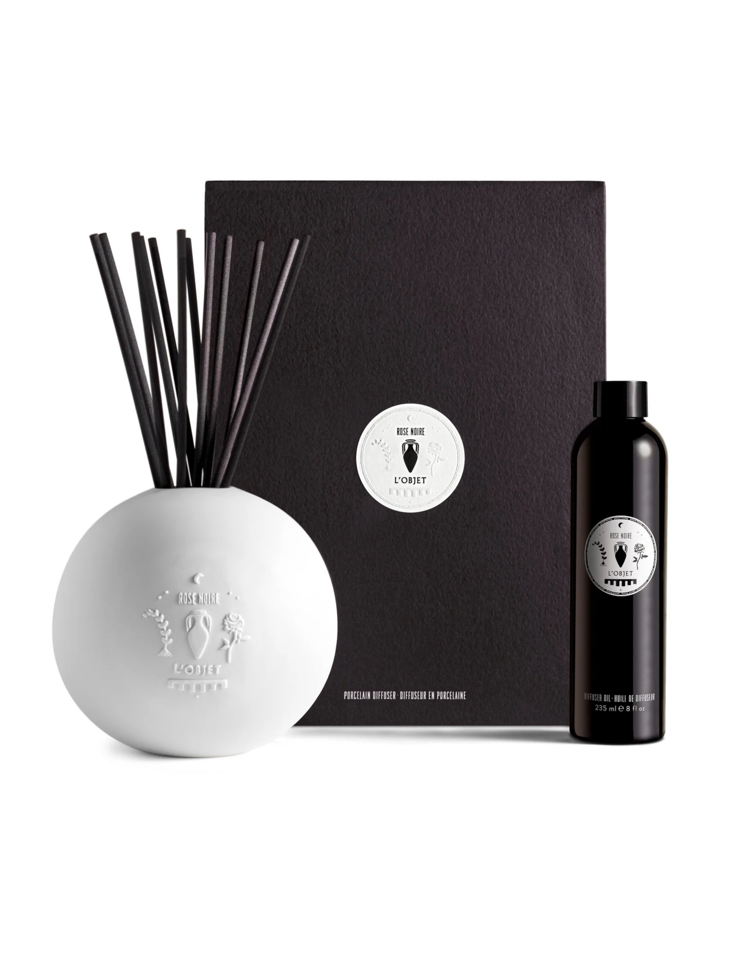 Porcelain Diffuser - Rose Noire