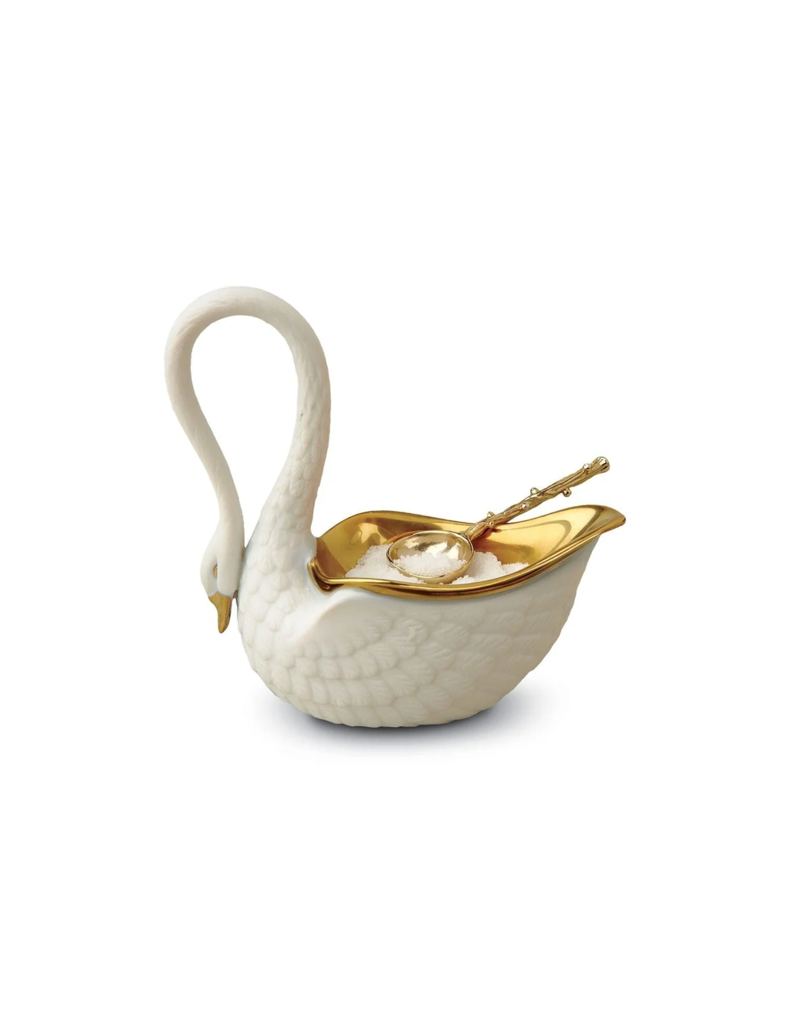 Swan Salt Cellar - White