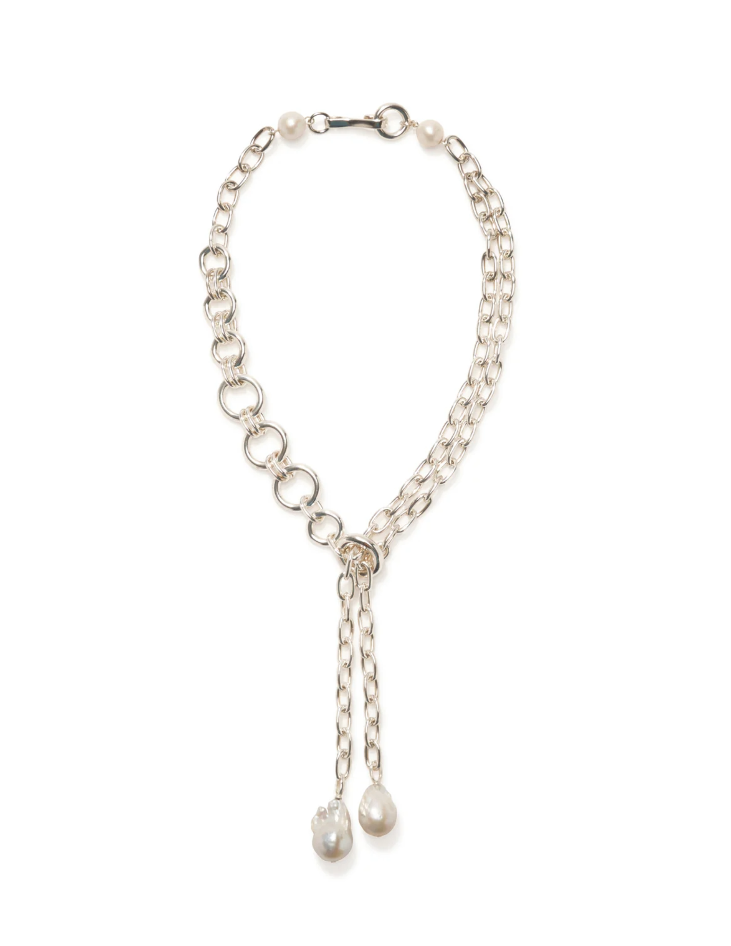 Edith Lariat in Silver