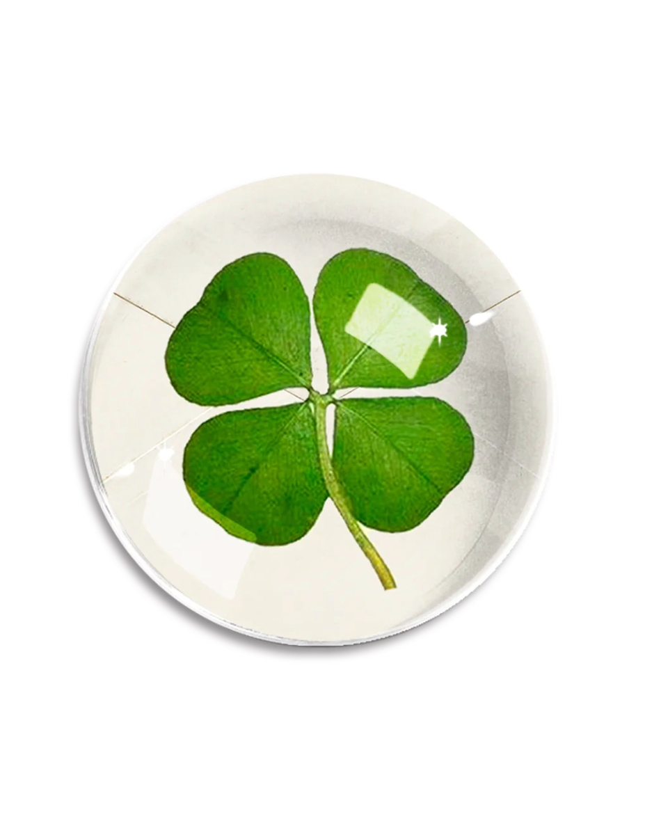 Pressed Clover Paperweight
