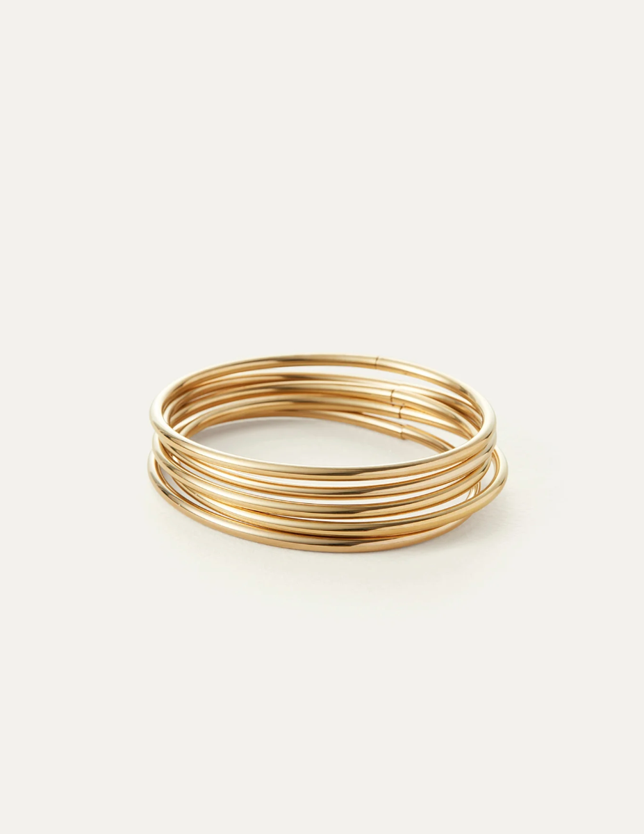 Dane Bangle Set 5 Pack - Gold