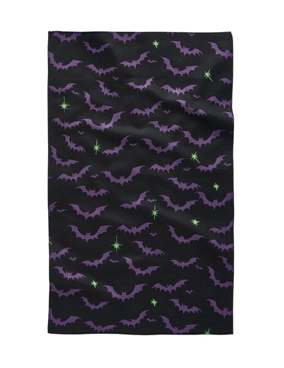 Microfiber Kitchen Towel - Dark Night Bats