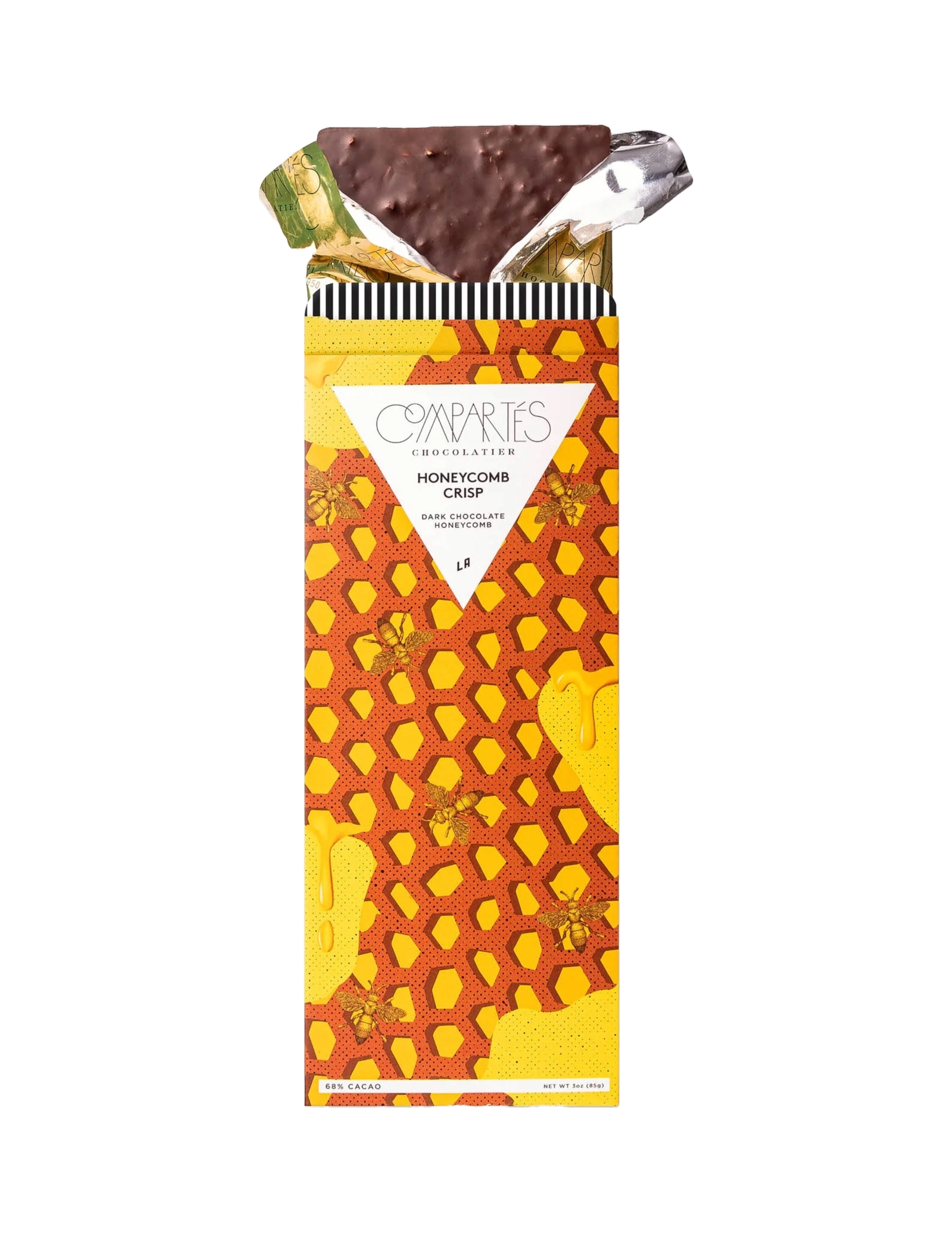 Honeycomb Crisp Gourmet Dark Chocolate Bar