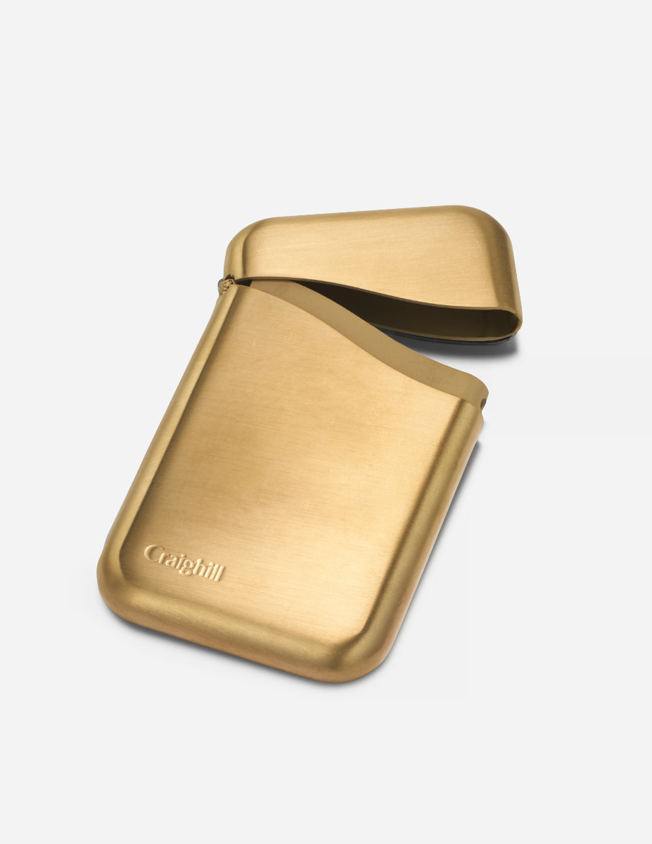 Summit Card Case: Vapor Brass