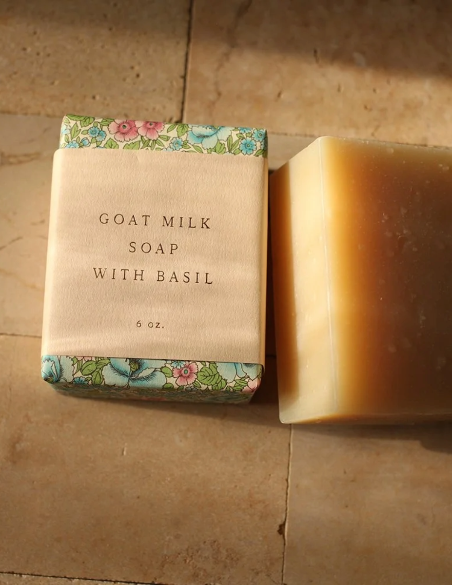 Bar Soap - Goat Milk Soap with Basil