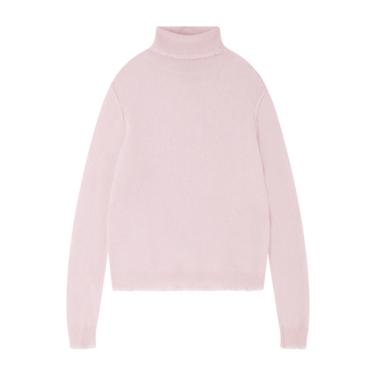 Distressed Roll Collar Cashmere Sweater - Nurture