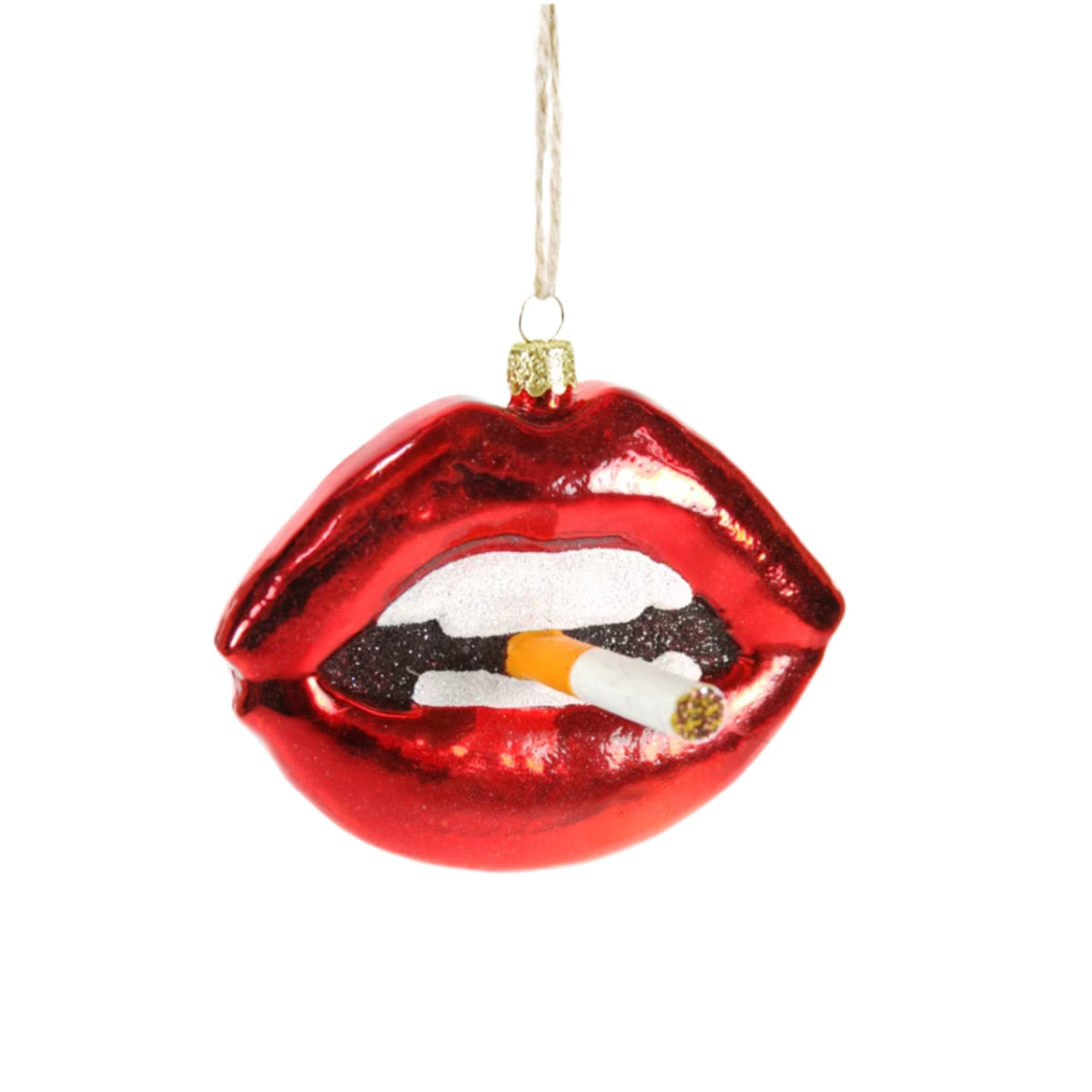 Lip with Cig Ornament