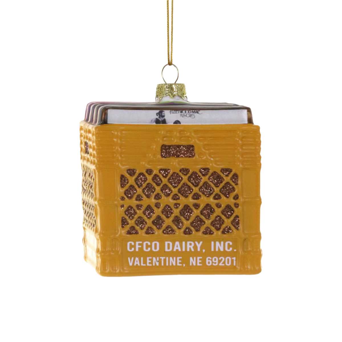 Crate of Records Ornament