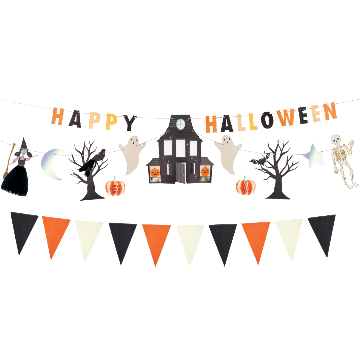 Happy Halloween Garland Set