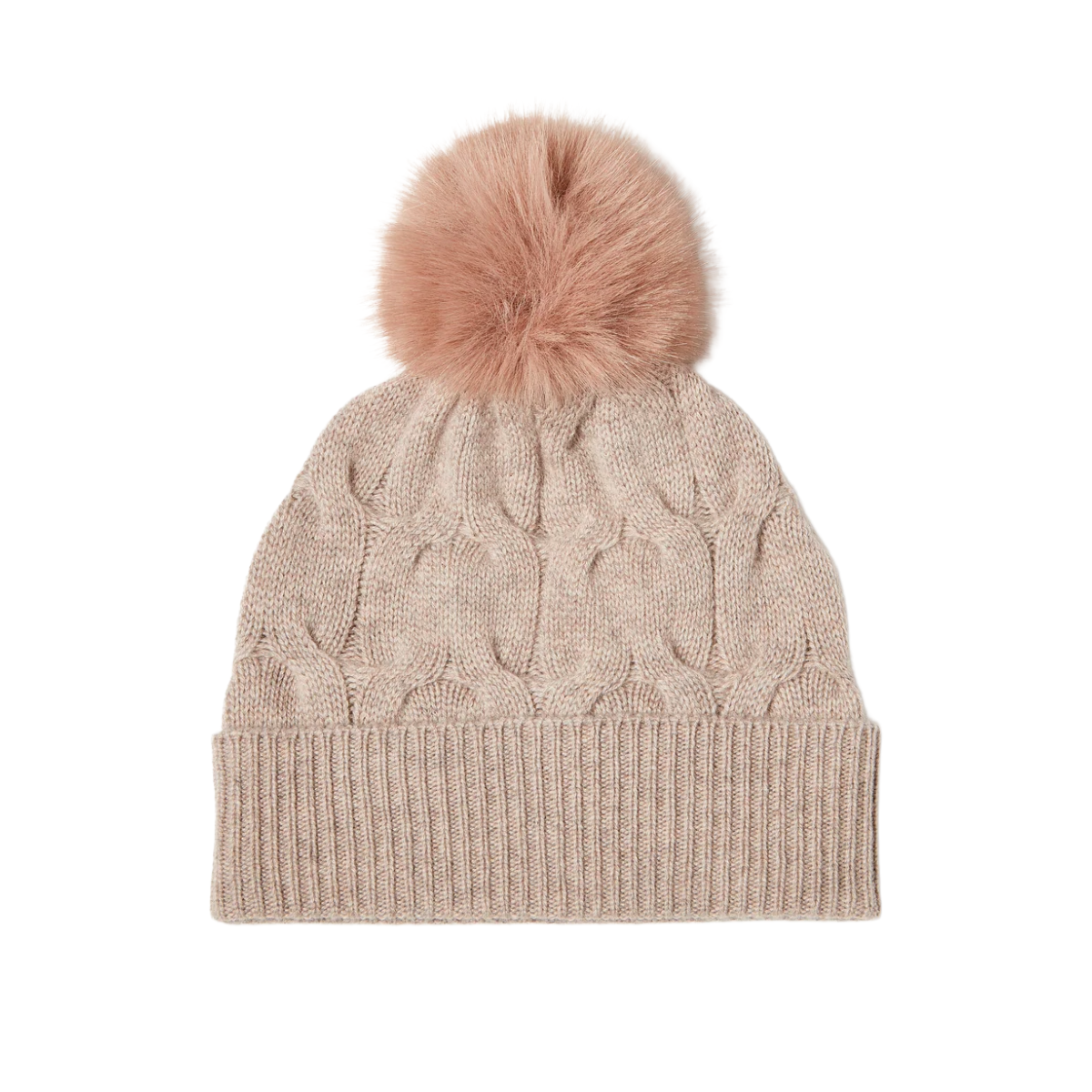 Luxe Cable Hat - Taupe