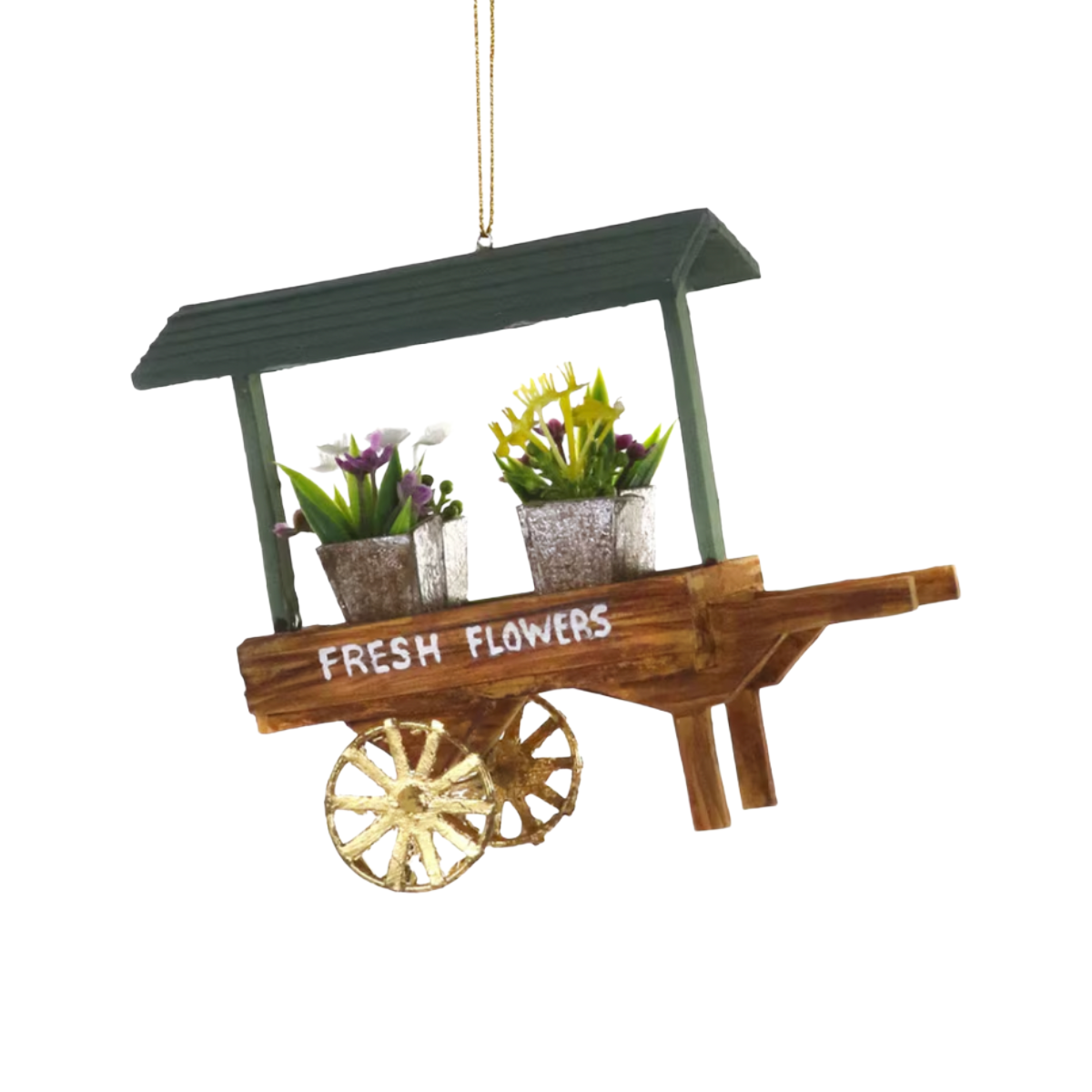 Flower Market Cart Ornament