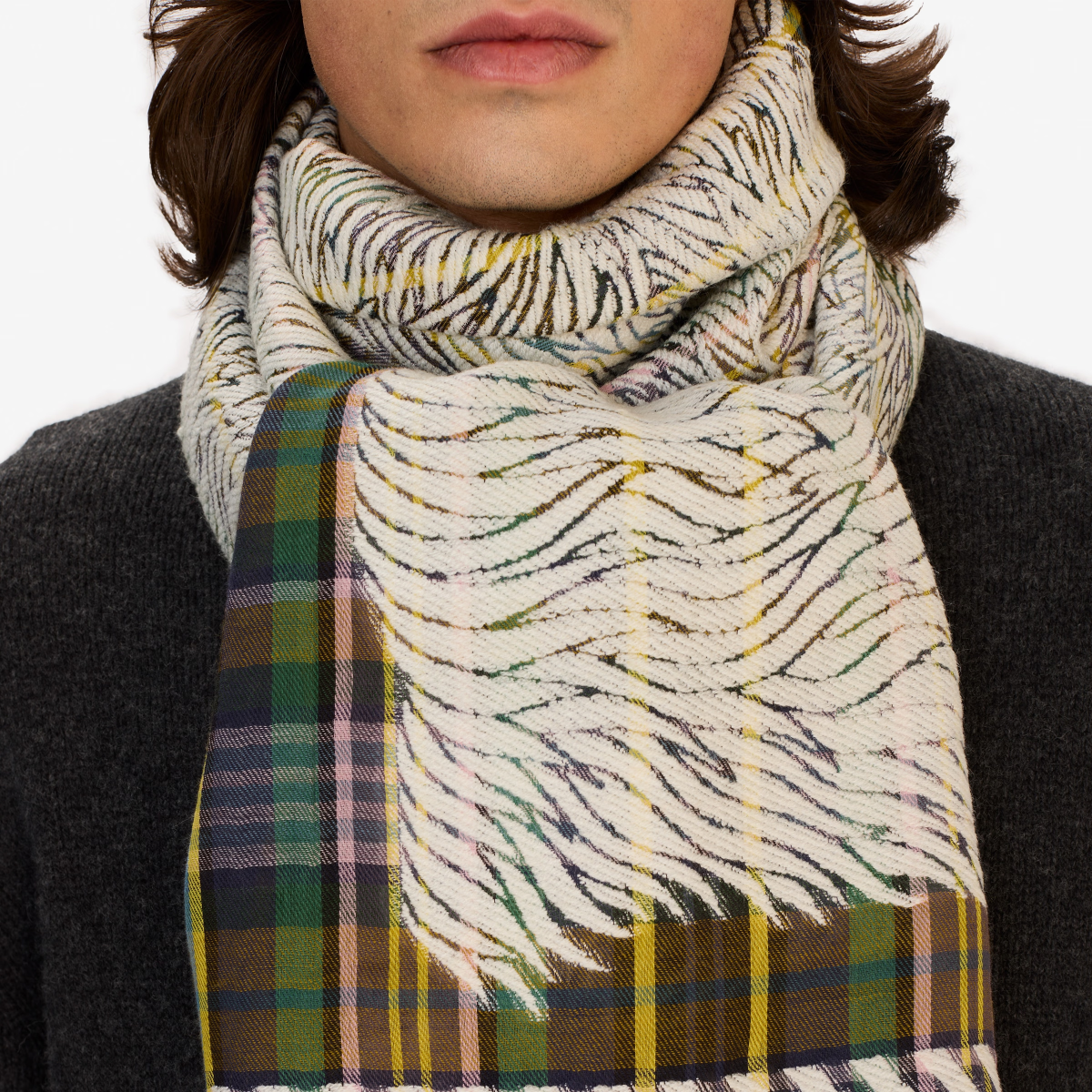 Scarf 70 3D Freddy - Khaki