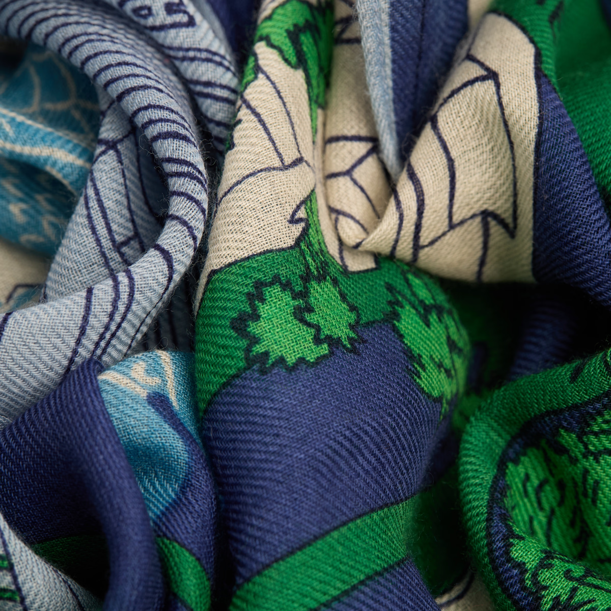 Scarf 80 Vegas - Blue