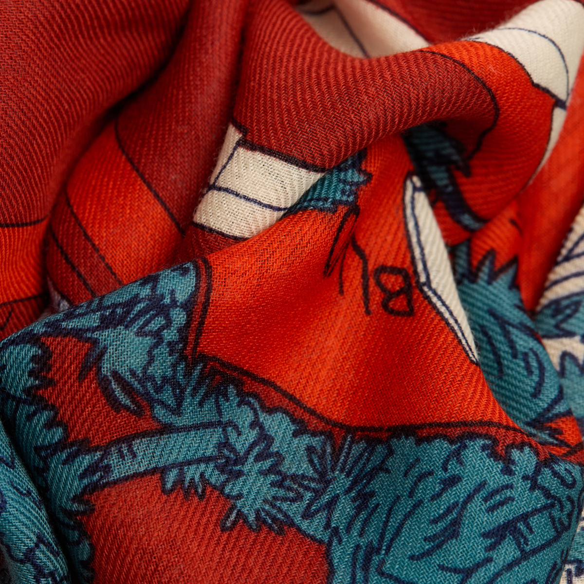 Scarf 80 Vegas - Red