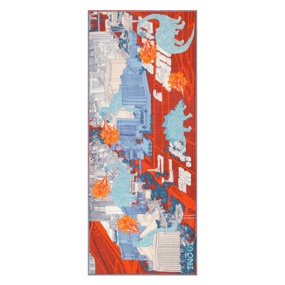 Scarf 80 Vegas - Red