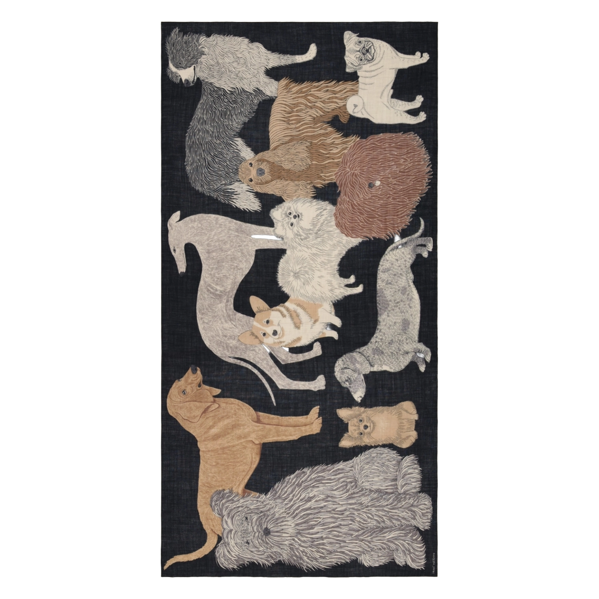 Scarf 100 Toutou - Black