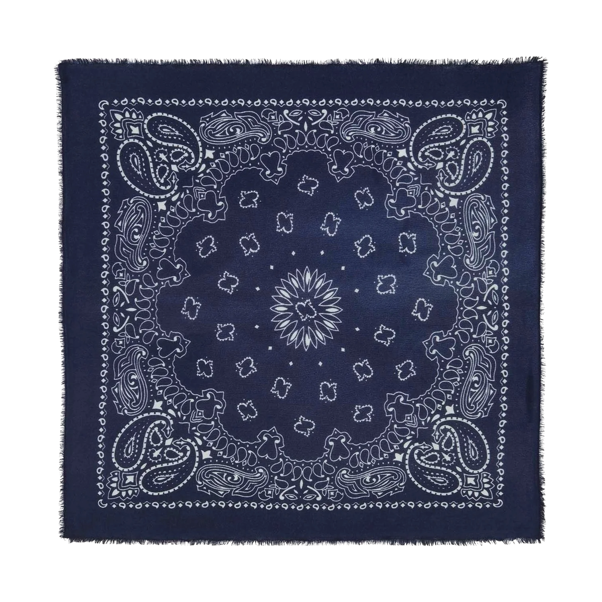 Hachiko Cashmere Bandana Scarf - Marine
