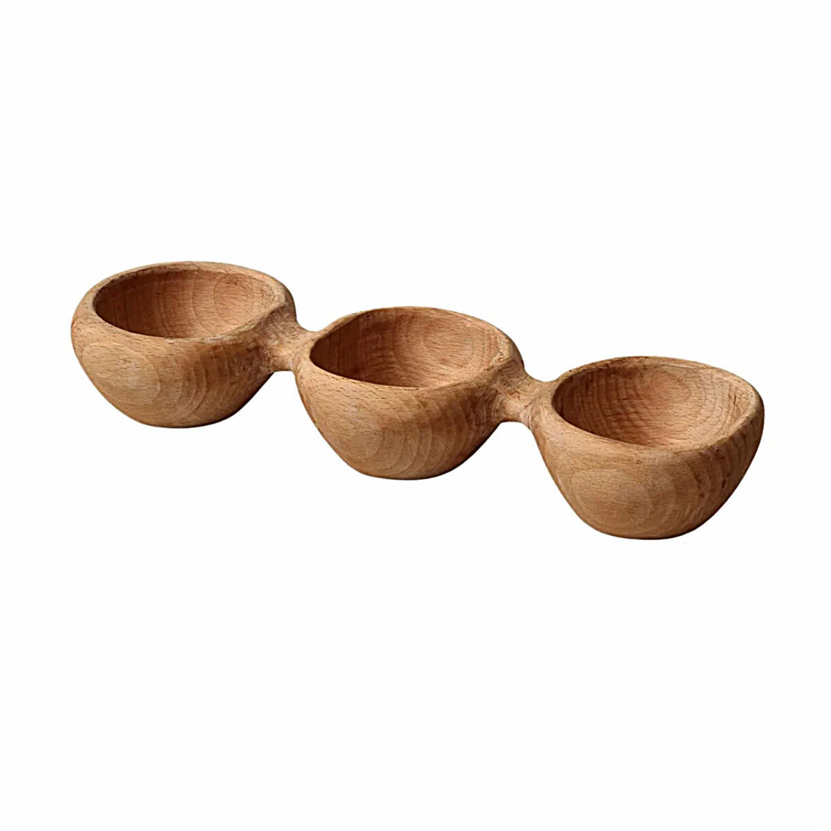 Miro Beechwood Carved Wood Bowl - Medium