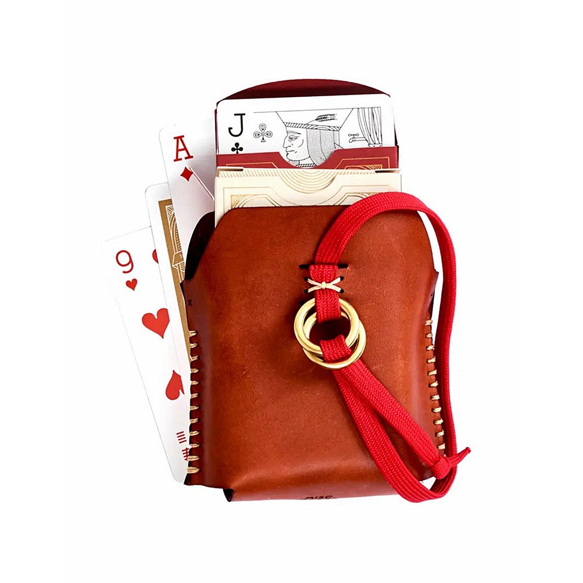 Double Leather Case with Playing Cards