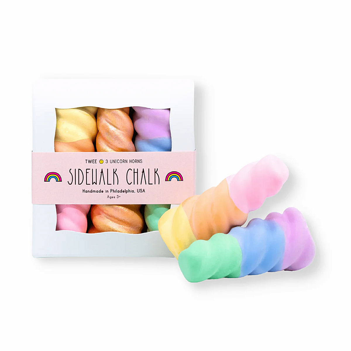 Rainbow Unicorn Horn Sidewalk Chalk