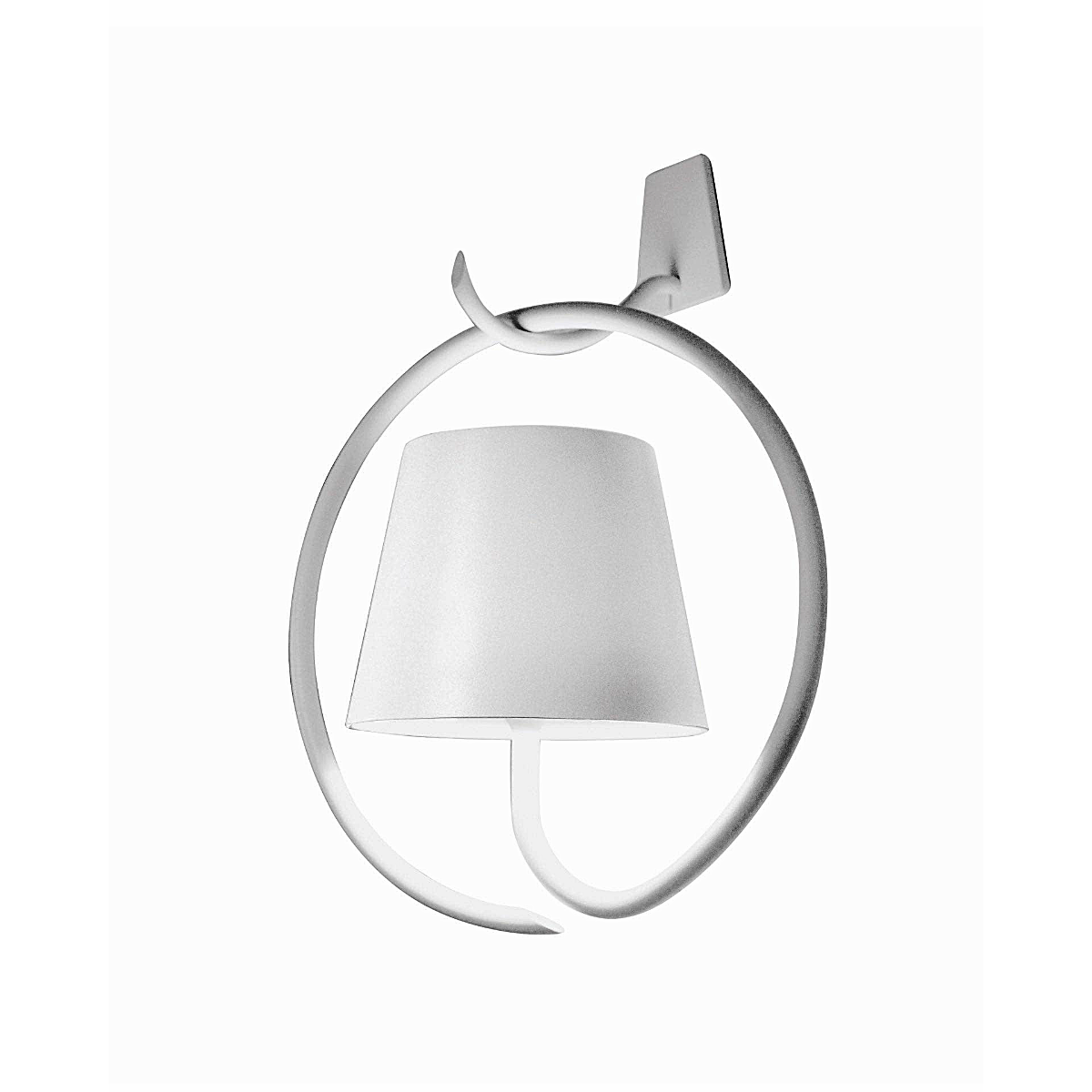Poldina Pro Magnetic Wall Lamp with Ring - White