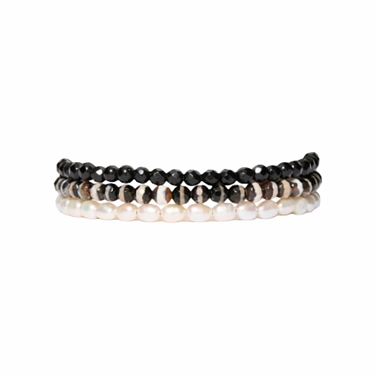 Gaia Naked Wrap Bracelet - White Pearl